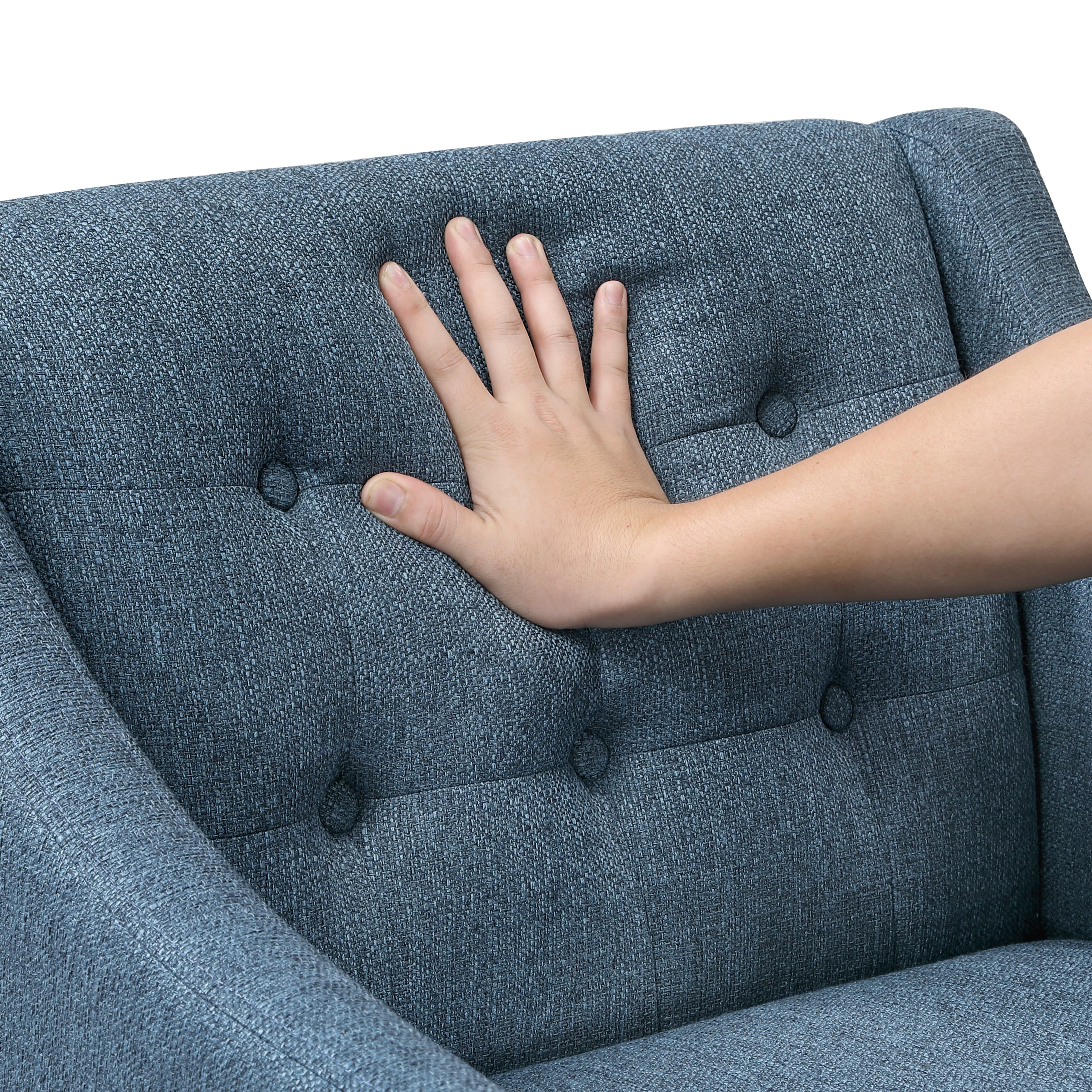 Contemporary Button Tufted Accent Chair - Image 21