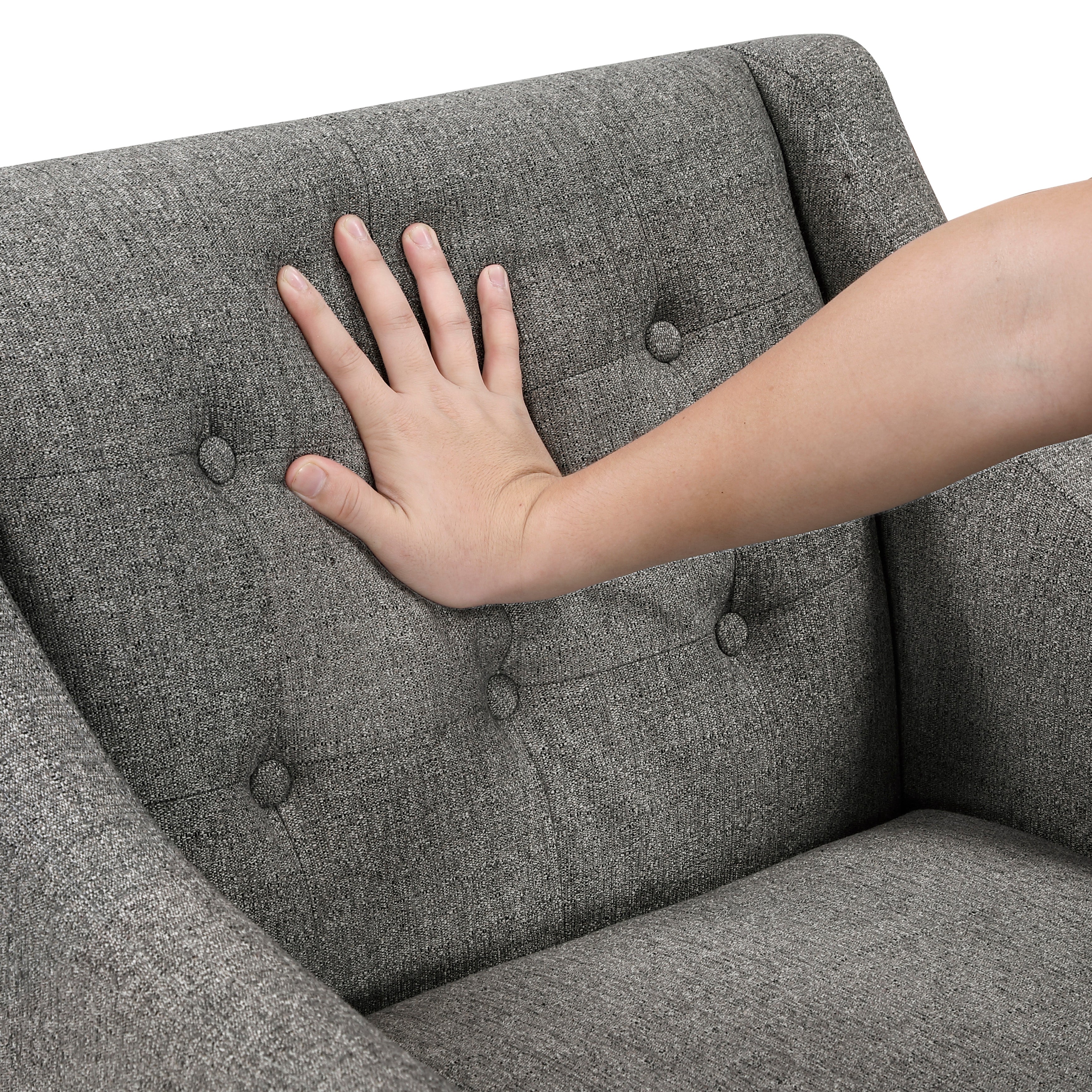 Contemporary Button Tufted Accent Chair - Image 33