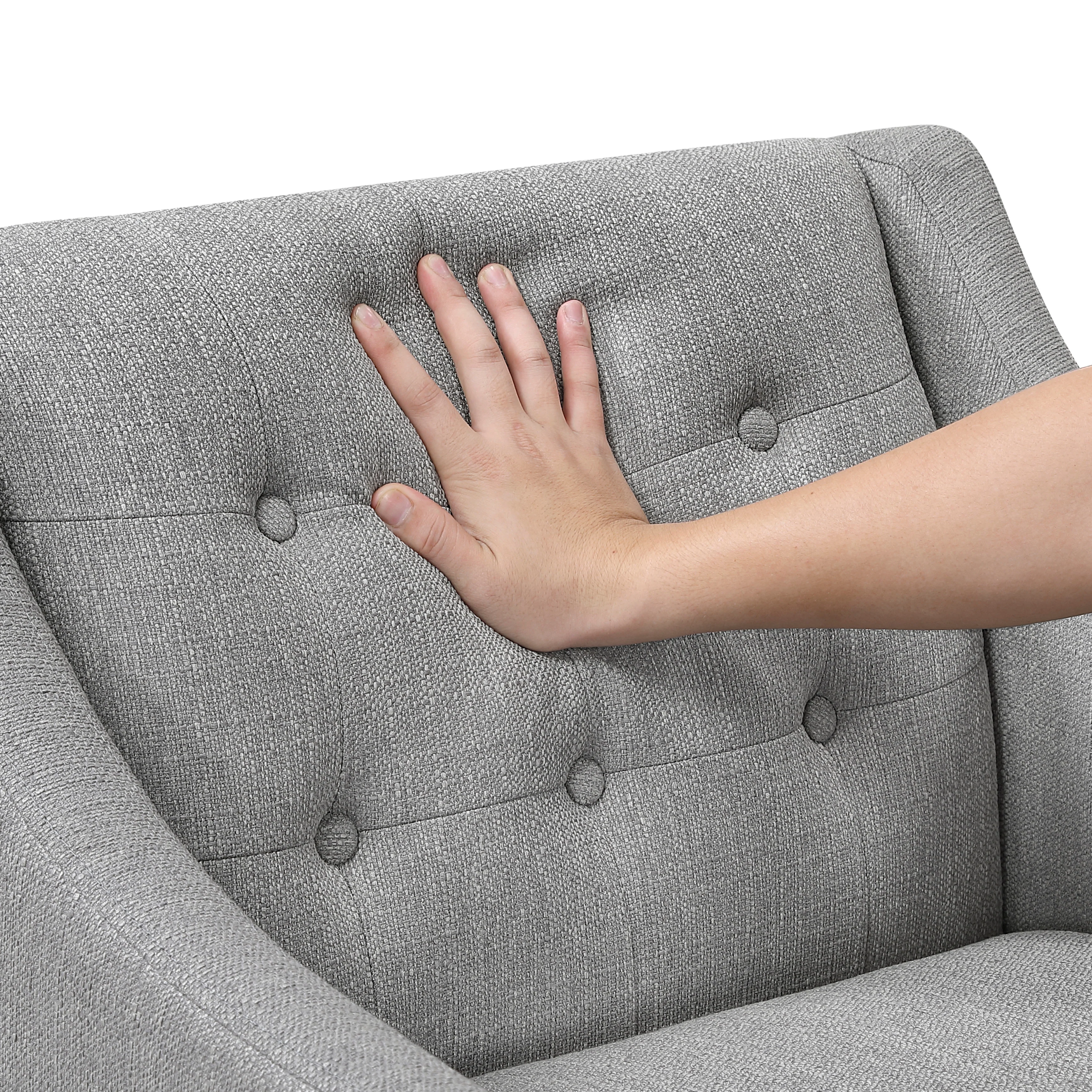 Contemporary Button Tufted Accent Chair - Image 44