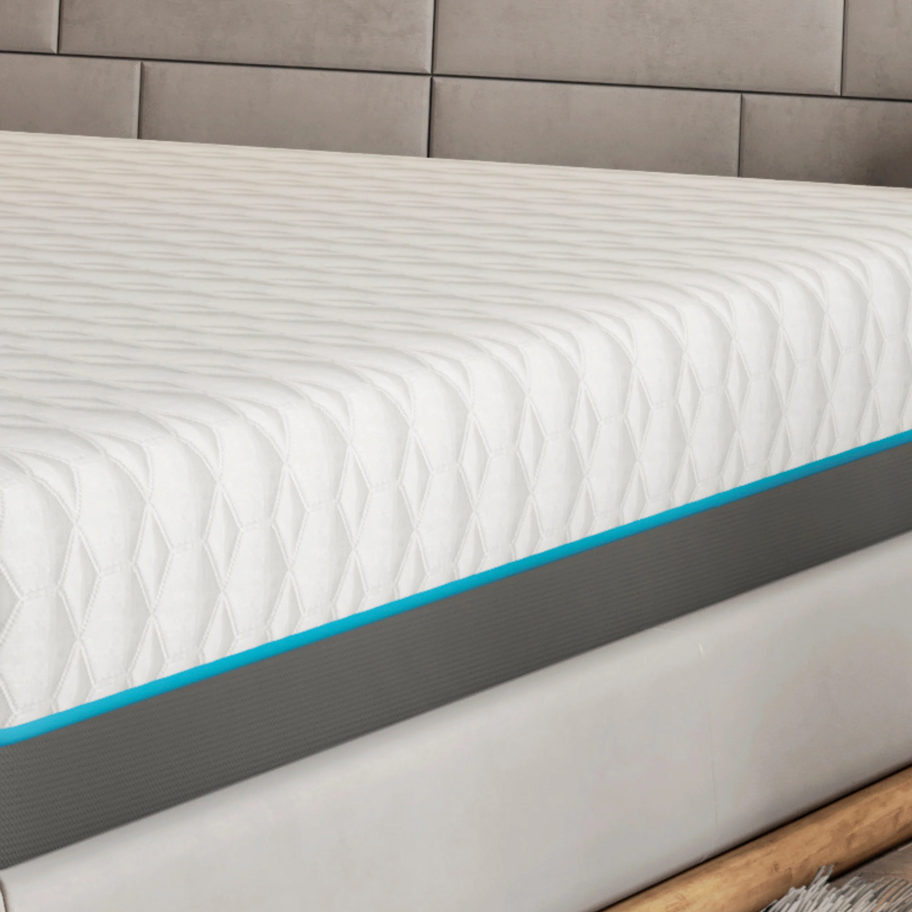 BedTech Copper Lux 12" Soft Memory Foam Mattress With Phase Change Cooling Fabric - Image 5