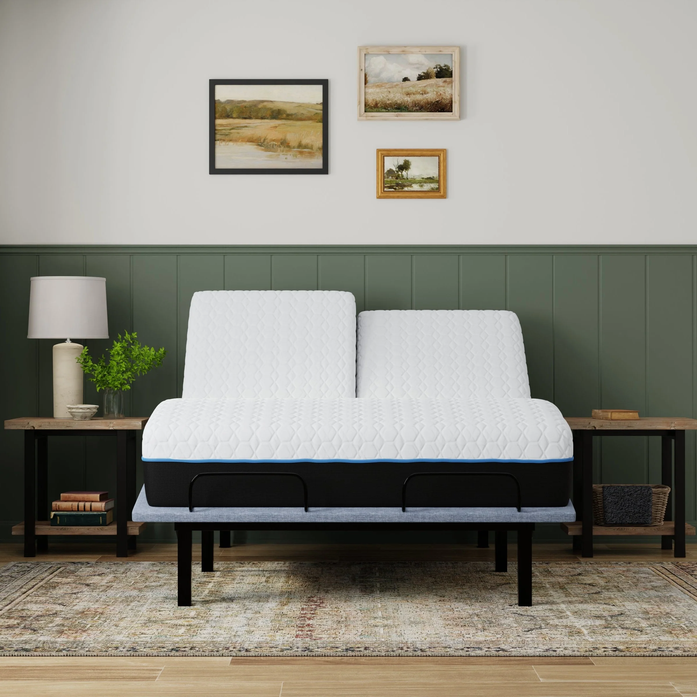 BedTech Copper Lux 14" Split Top Plush Memory Foam Mattress With Phase Change Cooling Fabric