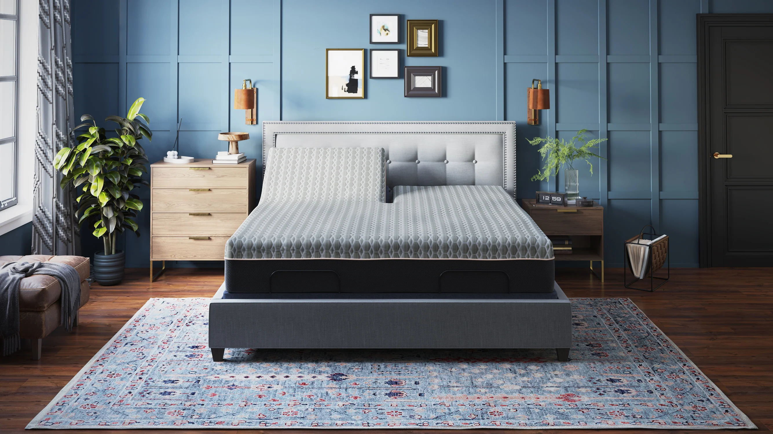 BedTech Copper Lux Hybrid 12" Split Top Mattress With Copper Infused Contouring Memory Comfort Layer and Supportive Coil System - Image 2
