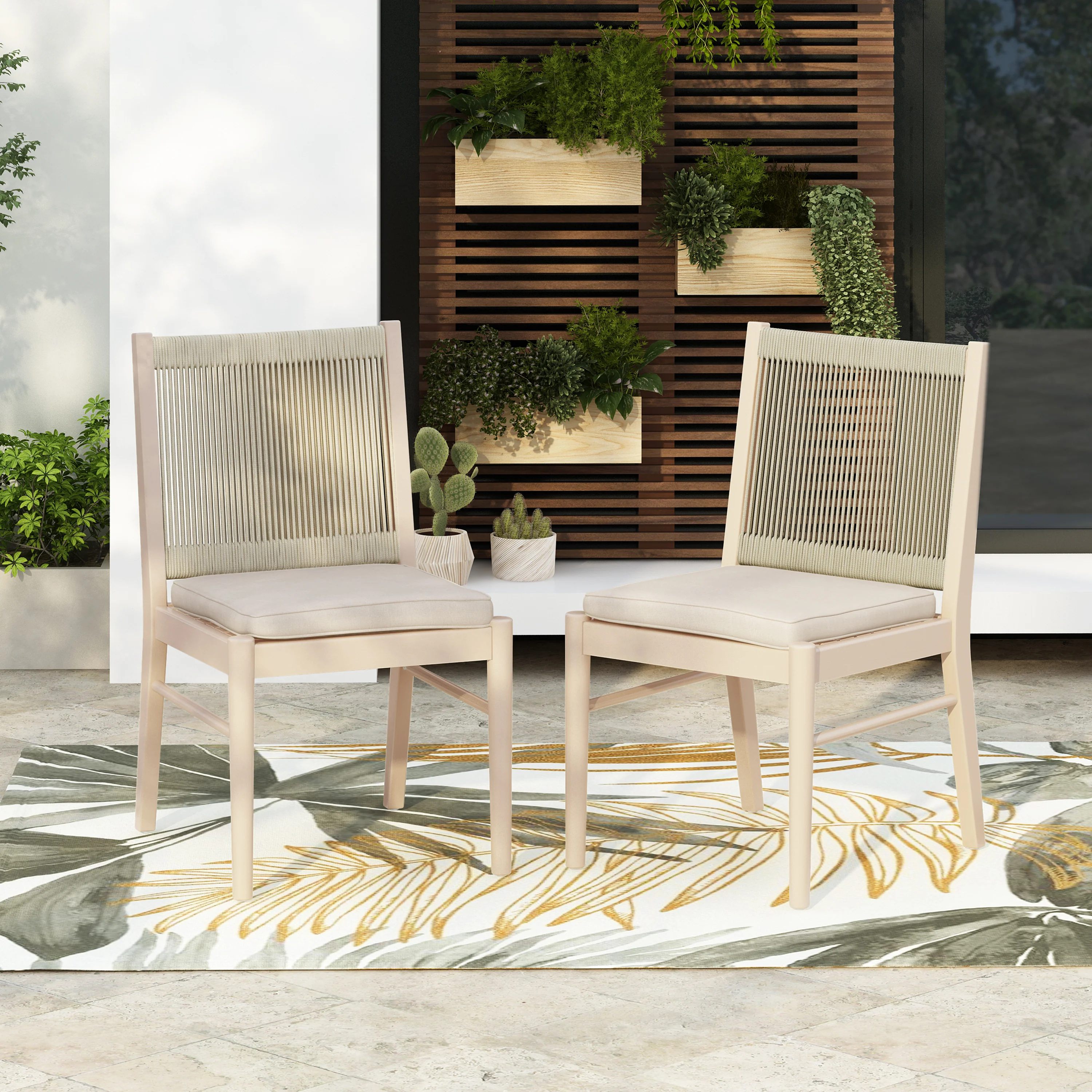 Cordoba Outdoor Dining Chairs, Set of 2 - Image 2