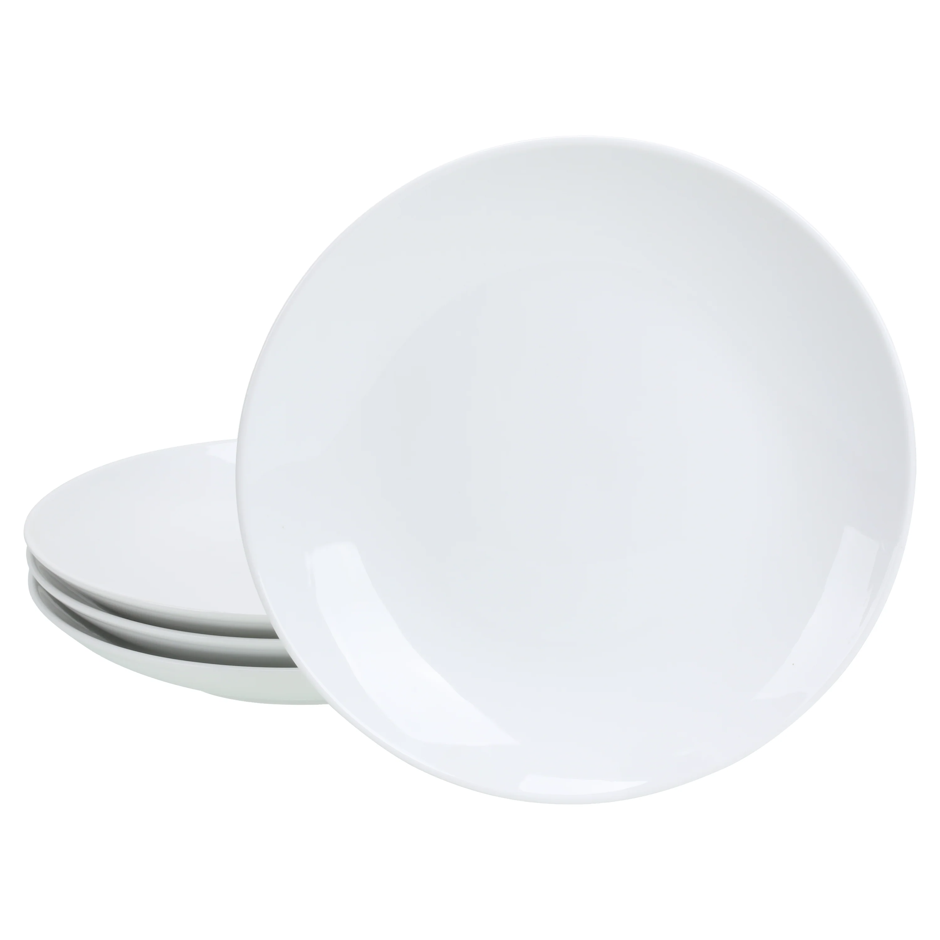 Coupe Shaped Dinner Plates 4 Piece set