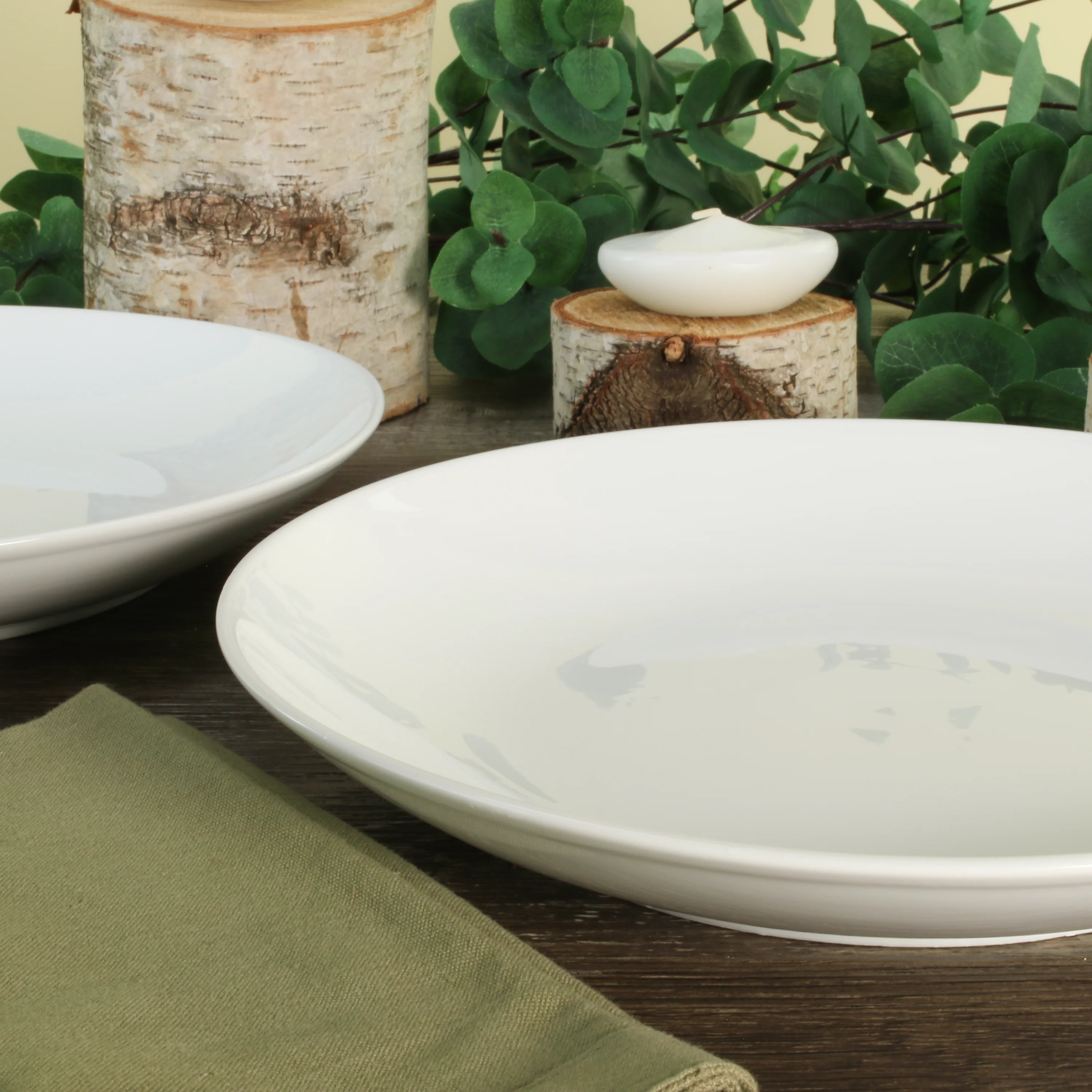 Coupe Shaped Dinner Plates 4 Piece set - Image 5