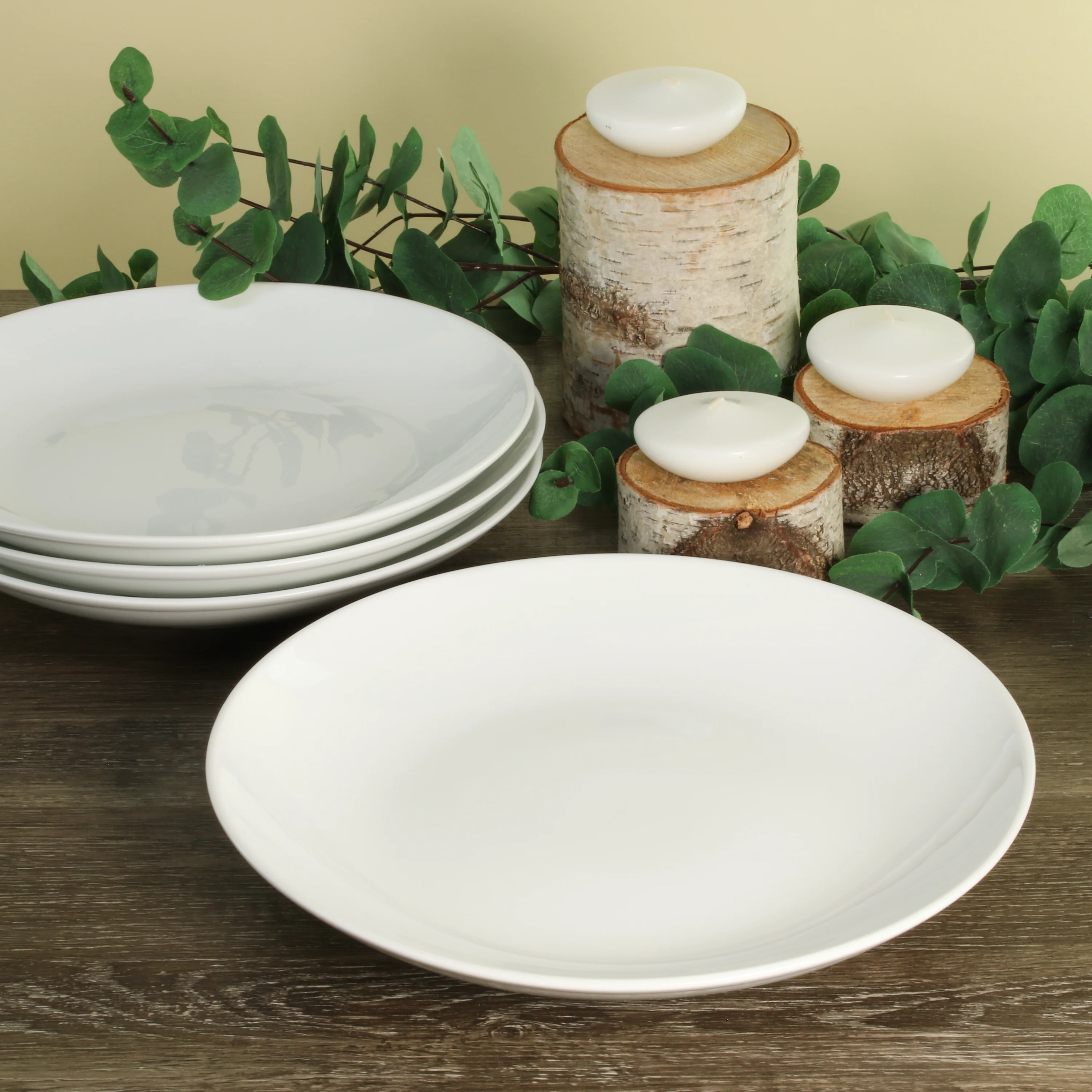 Coupe Shaped Dinner Plates 4 Piece set - Image 6