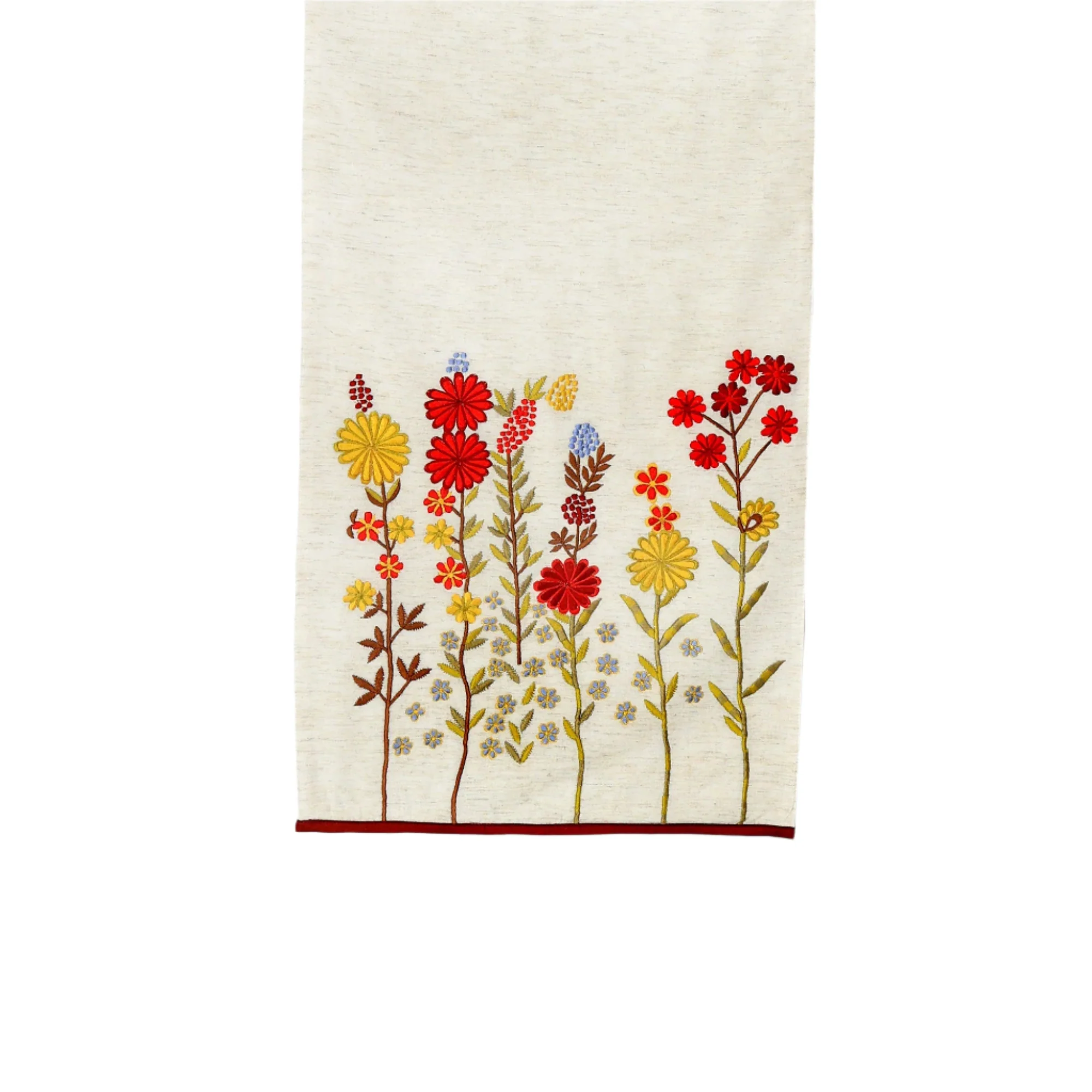 Daisy Embroidered Table Runner 72" - Image 2