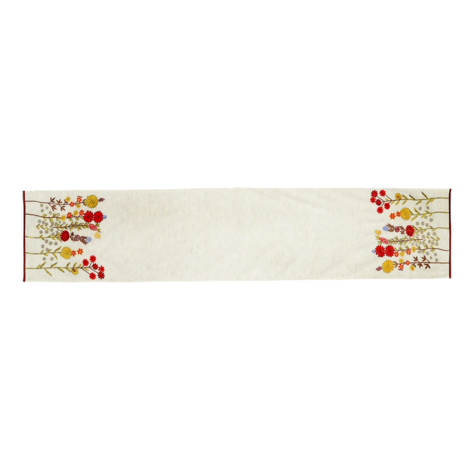 Daisy Embroidered Table Runner 72" - Image 3