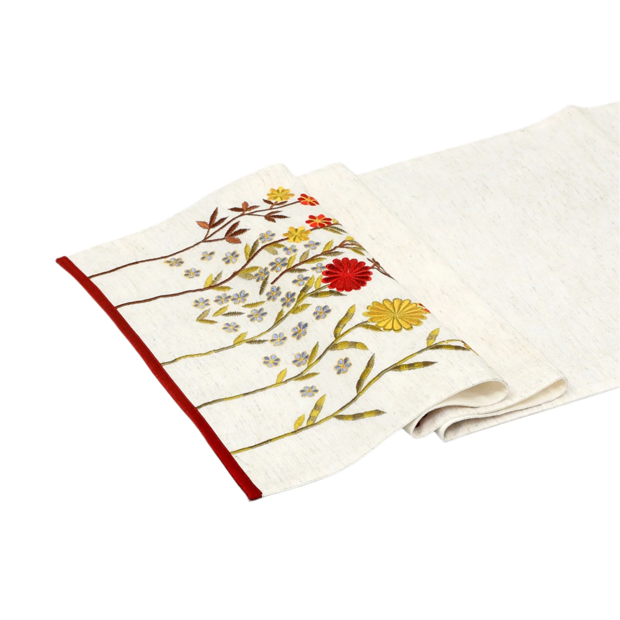 Daisy Embroidered Table Runner 72" - Image 5