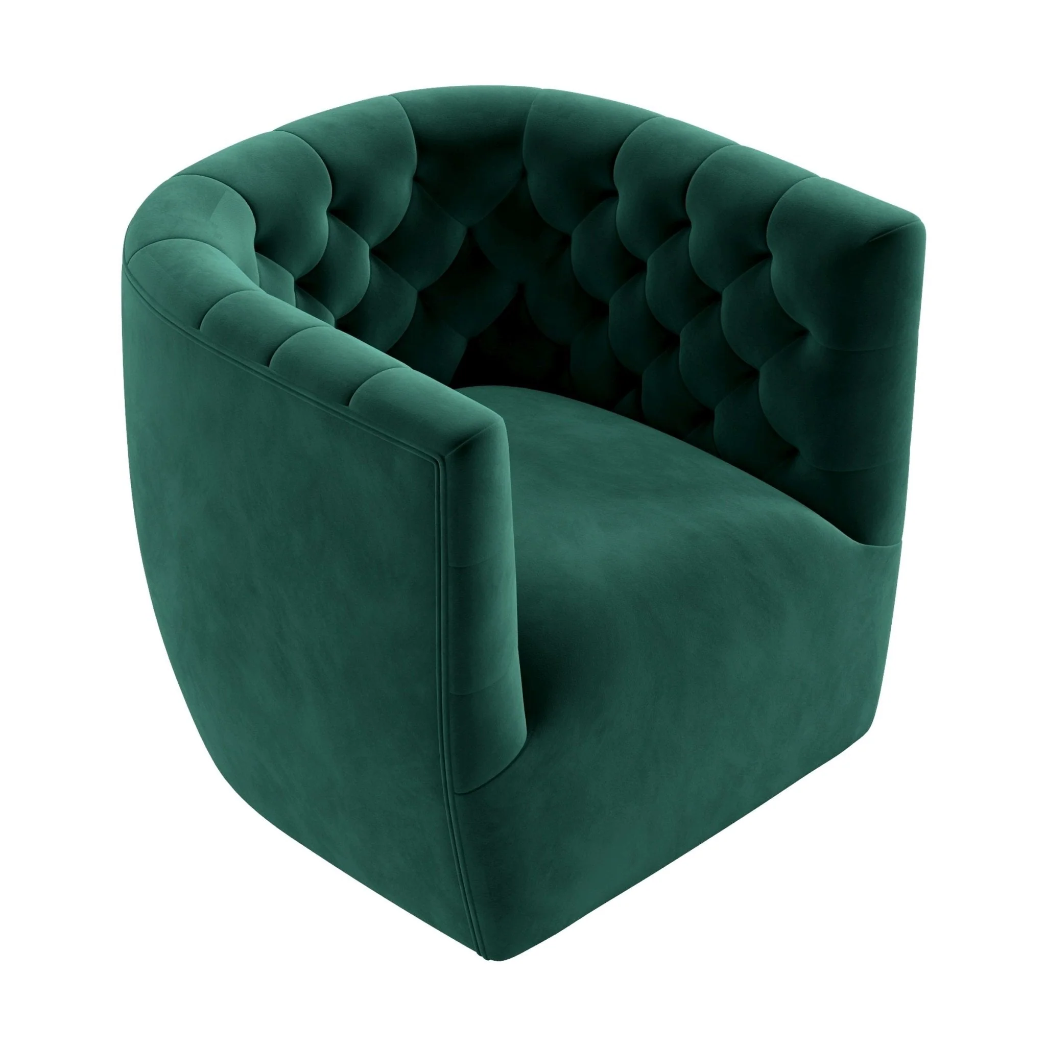 Delaney Velvet Swivel Club Chair - Image 30