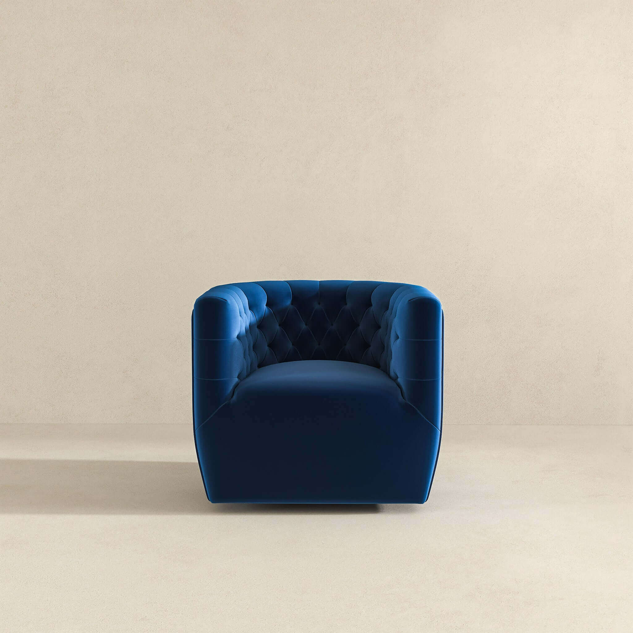 Delaney Velvet Swivel Club Chair - Image 6