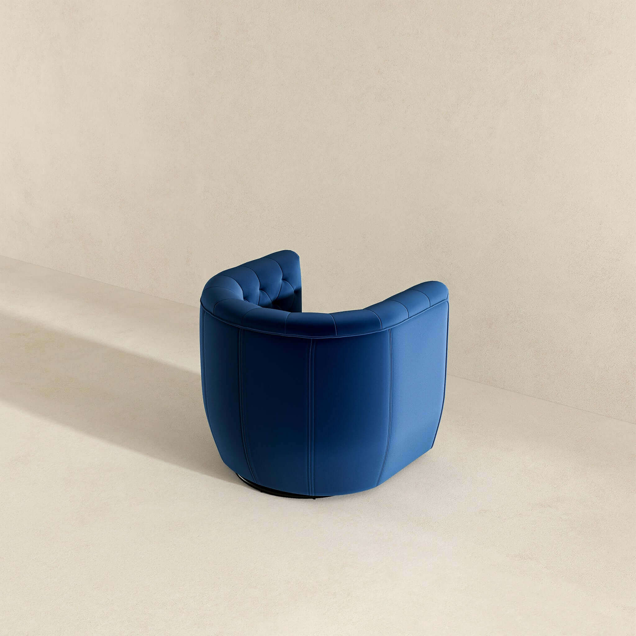 Delaney Velvet Swivel Club Chair - Image 7