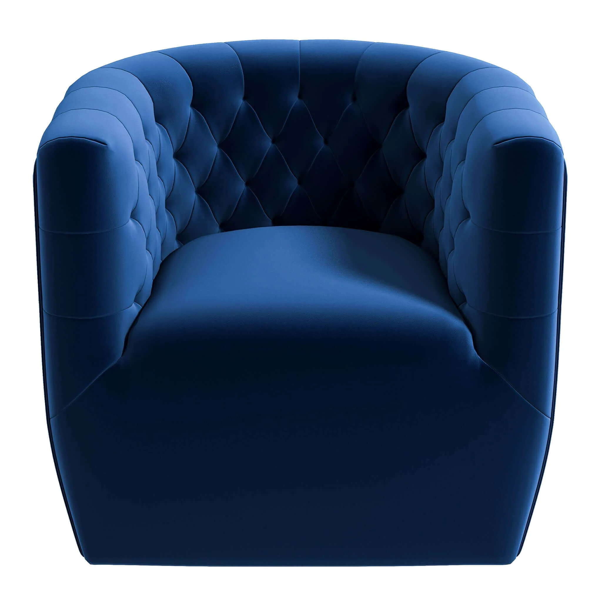 Delaney Velvet Swivel Club Chair - Image 8