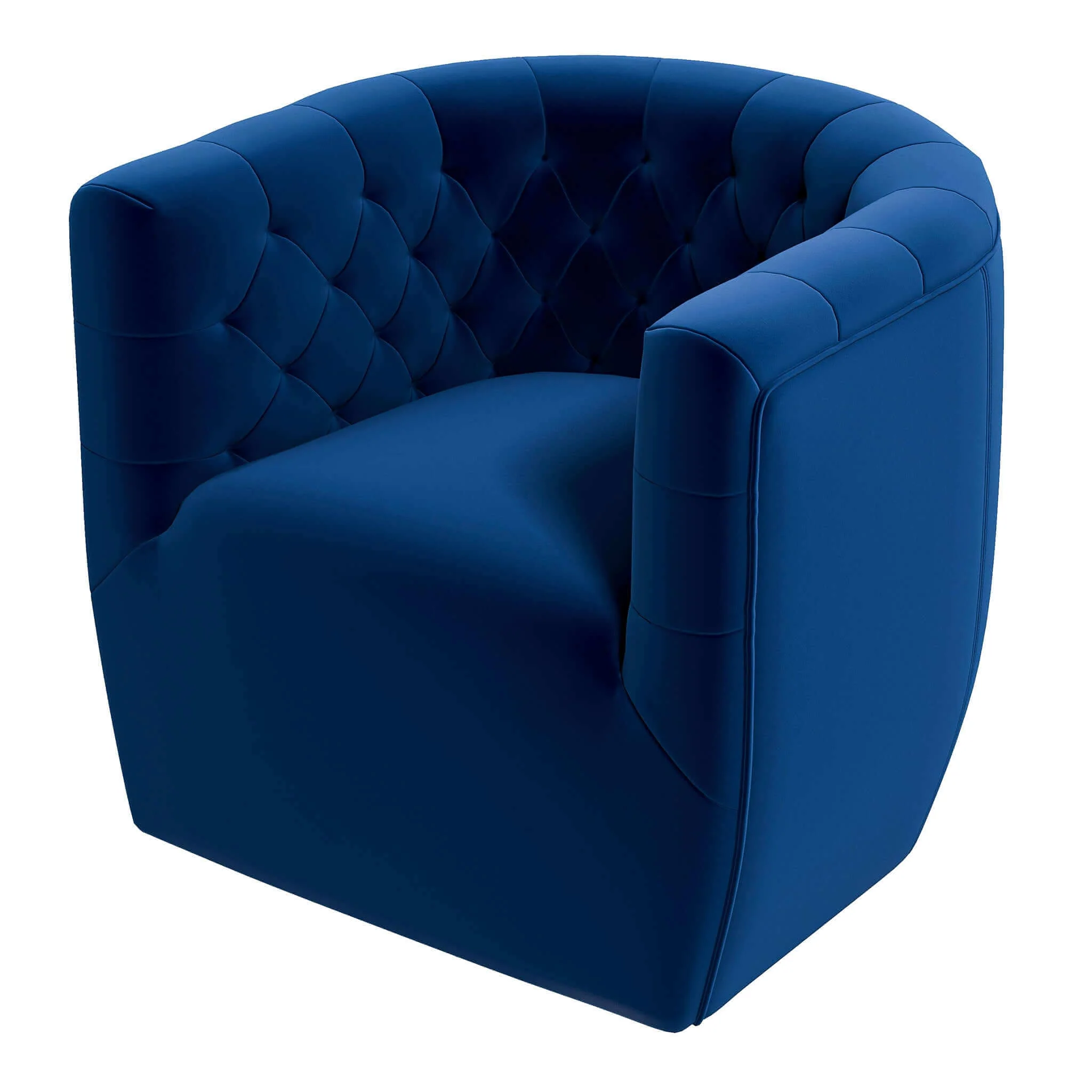 Delaney Velvet Swivel Club Chair - Image 9