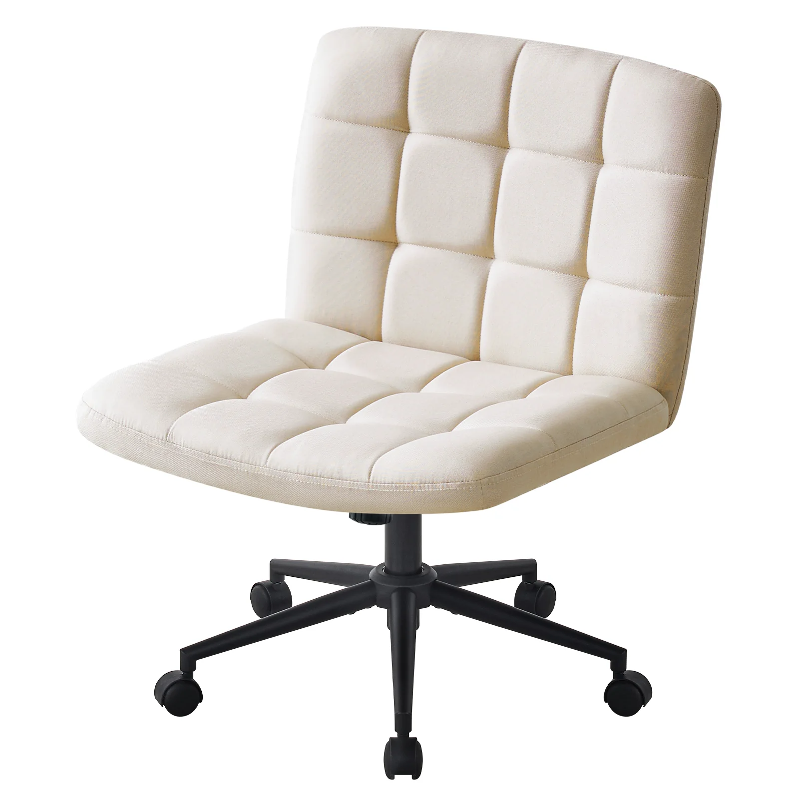 Desk Chair with Wheels, Armless Desk Chair, Adjustable Height 360° Rolling Swivel - Image 7