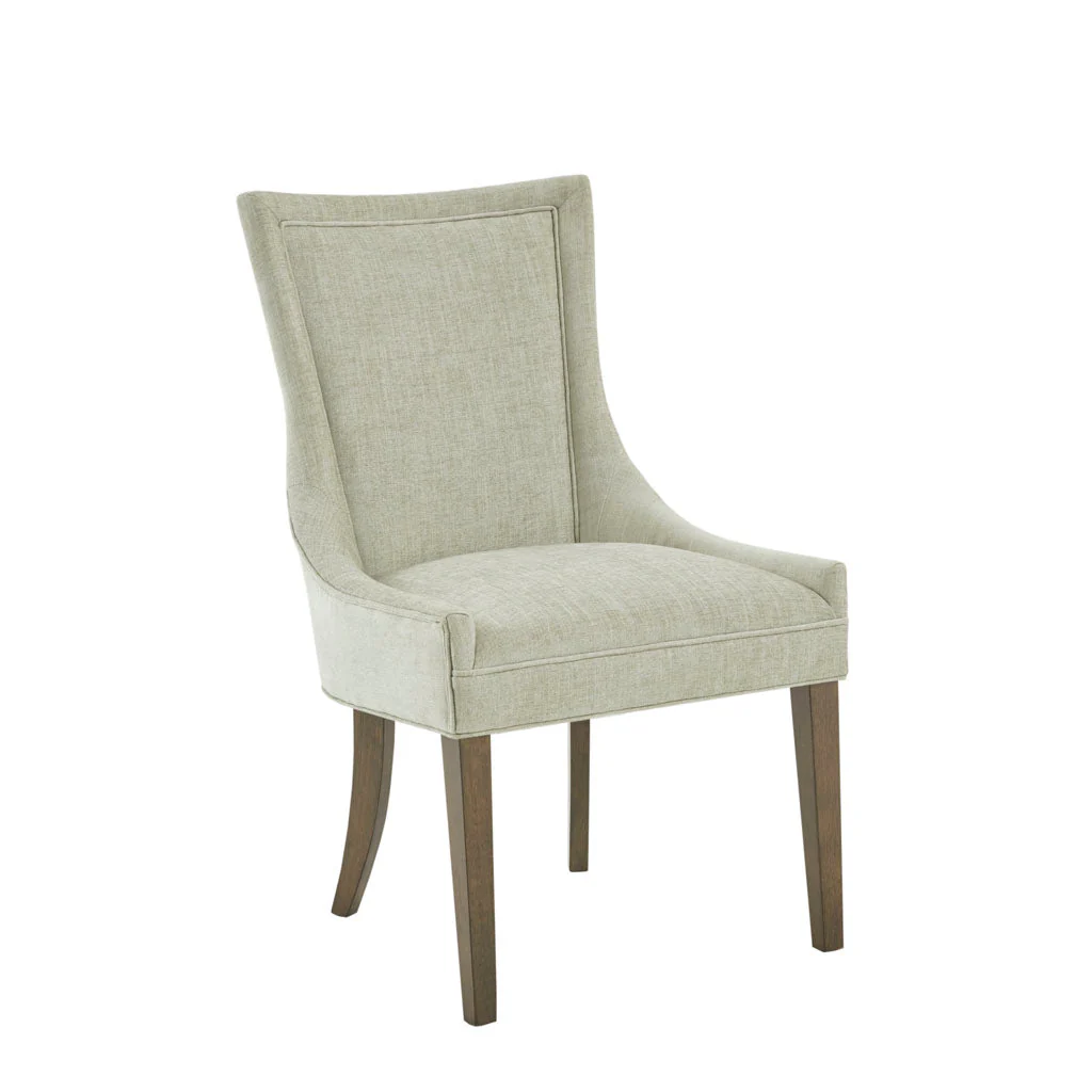 Dining Chair with High Back and Solid Wood Legs, Set of 2 - Image 3
