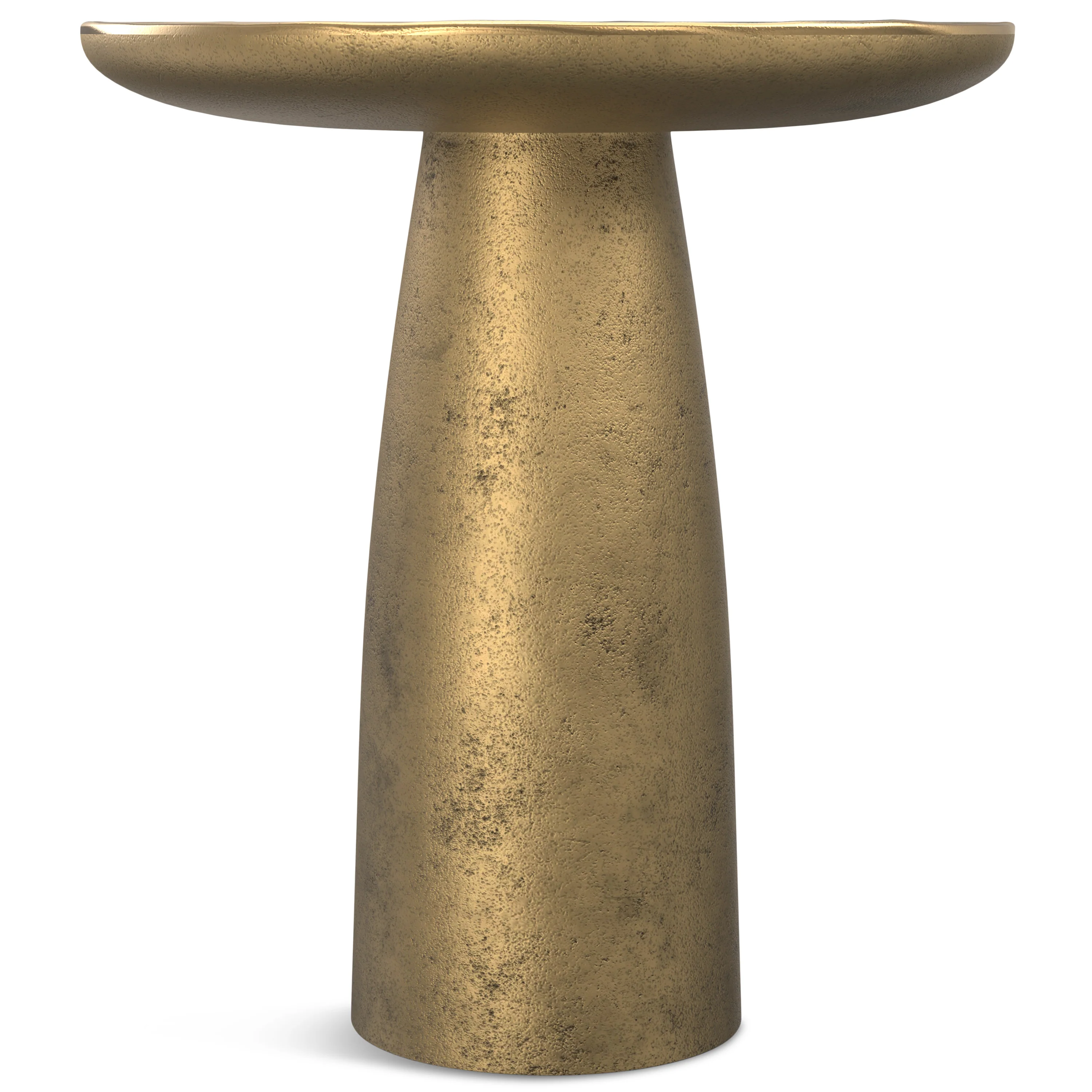 Dominique Cast Aluminum Side Table - Image 4