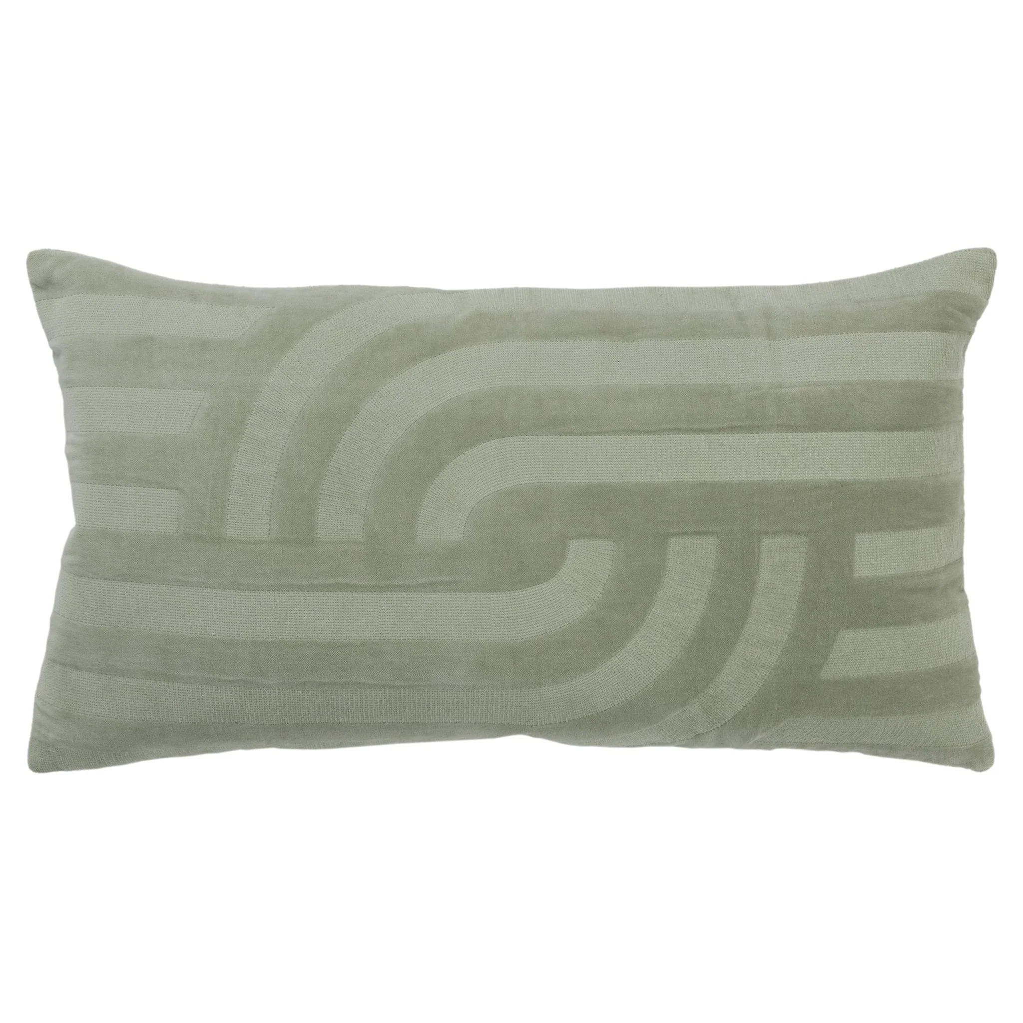 Embroidered 100% Cotton Abstract Decorative Throw Pillow - Image 6