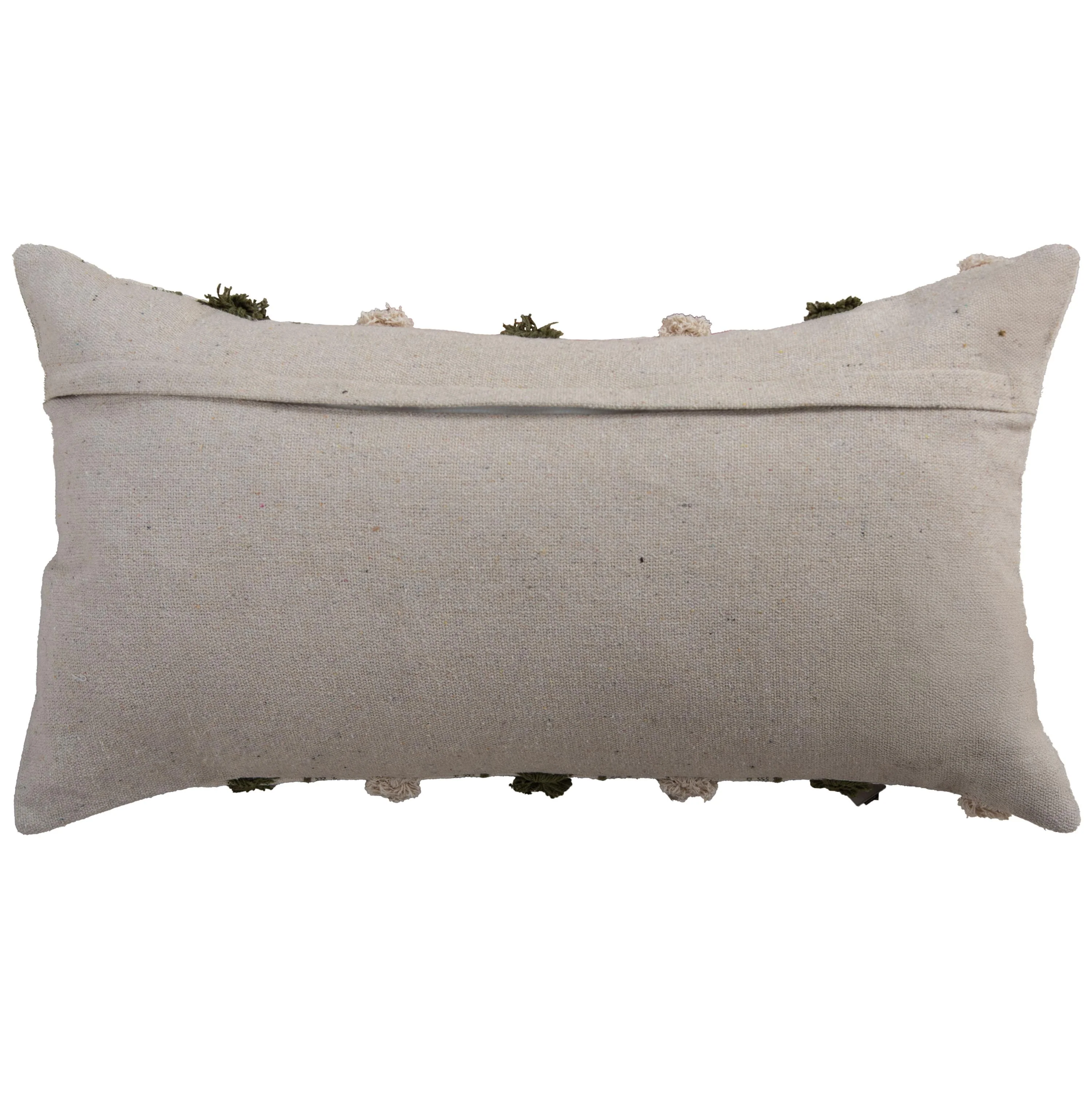 Embroidered Stripe Lumbar Throw Pillow - Image 6