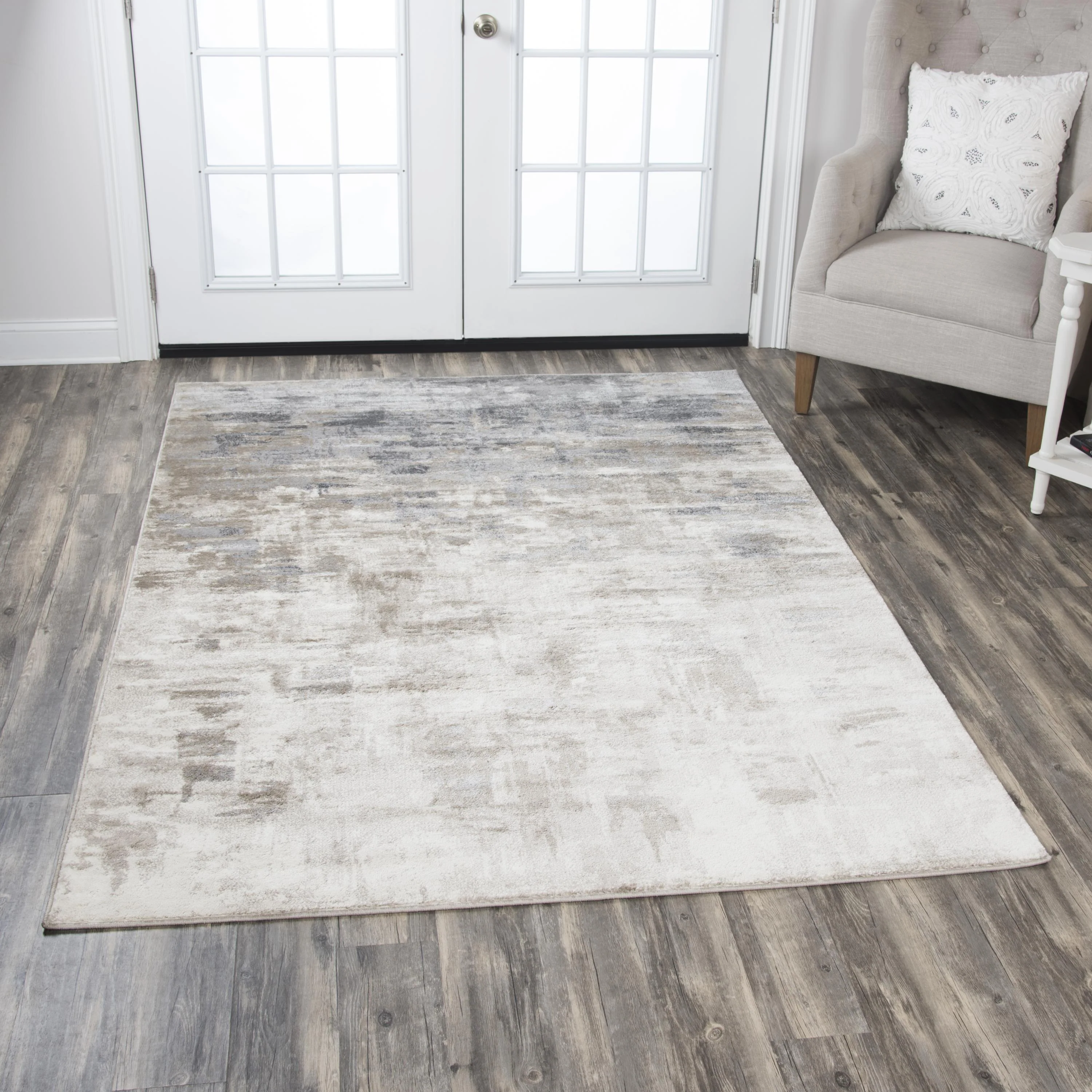 Encore Power Loomed 100% Polypropylene Abstract Area Rug - Image 2