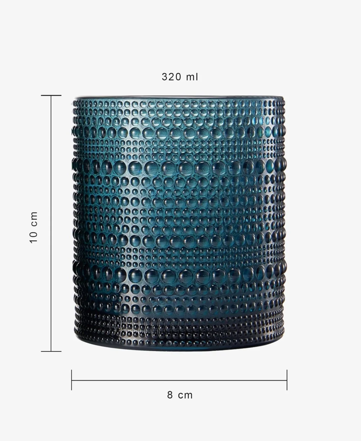 Evening Gem Hobnail Acrylic Reusable Glasses Set of 4 - Image 4