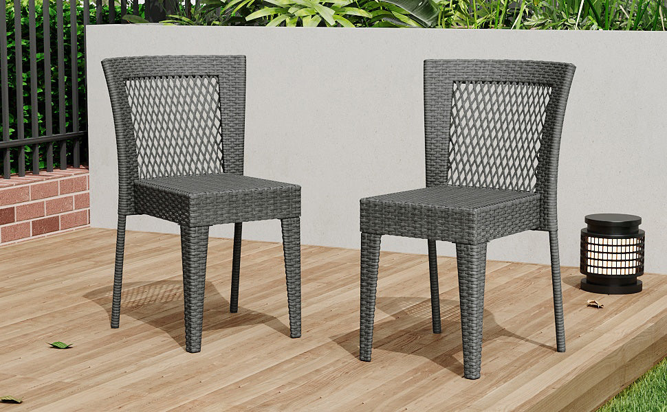 Farley Stacking Outdoor Dining Chairs, Set of 2 - Image 21