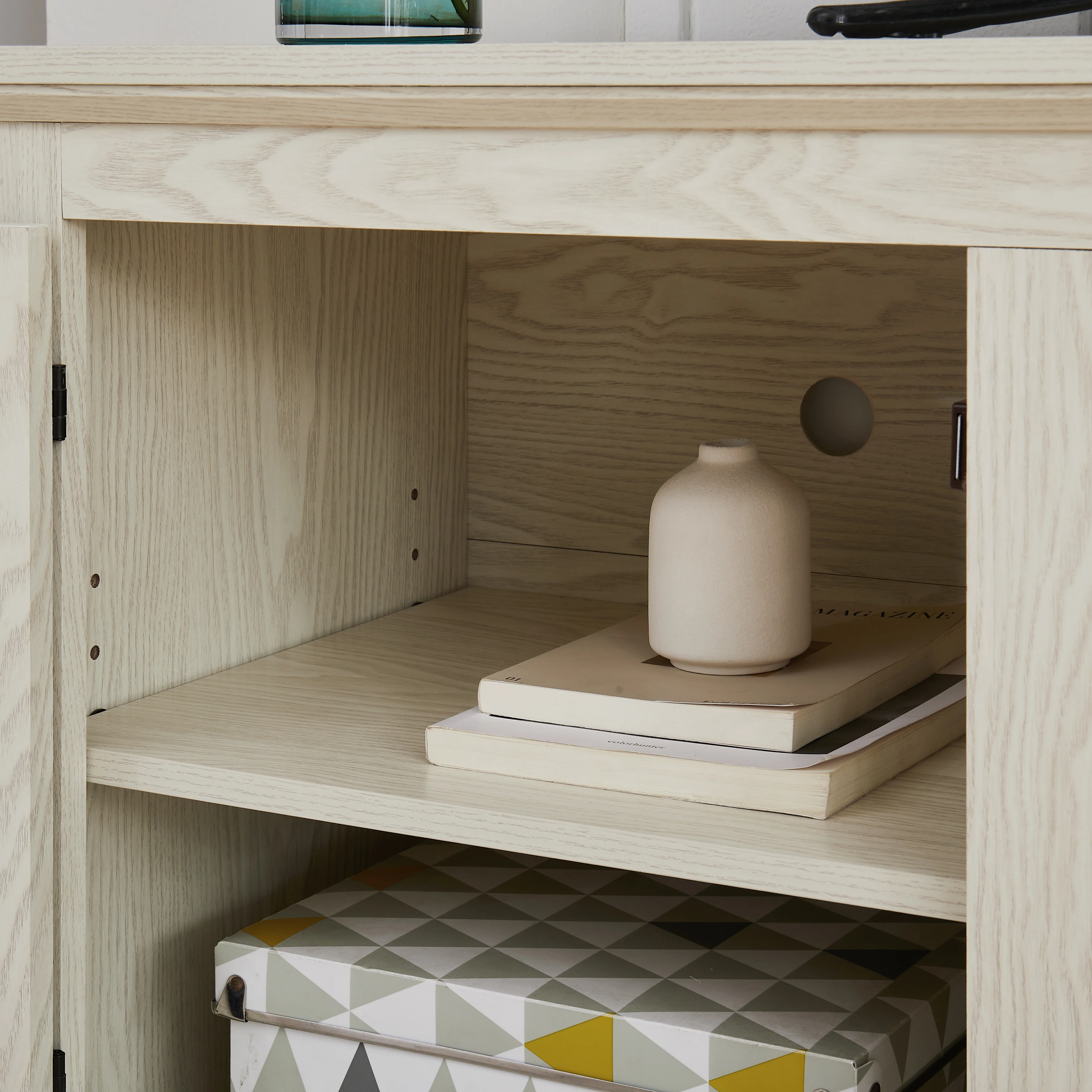 Farmhouse Rattan TV Stand - Image 15