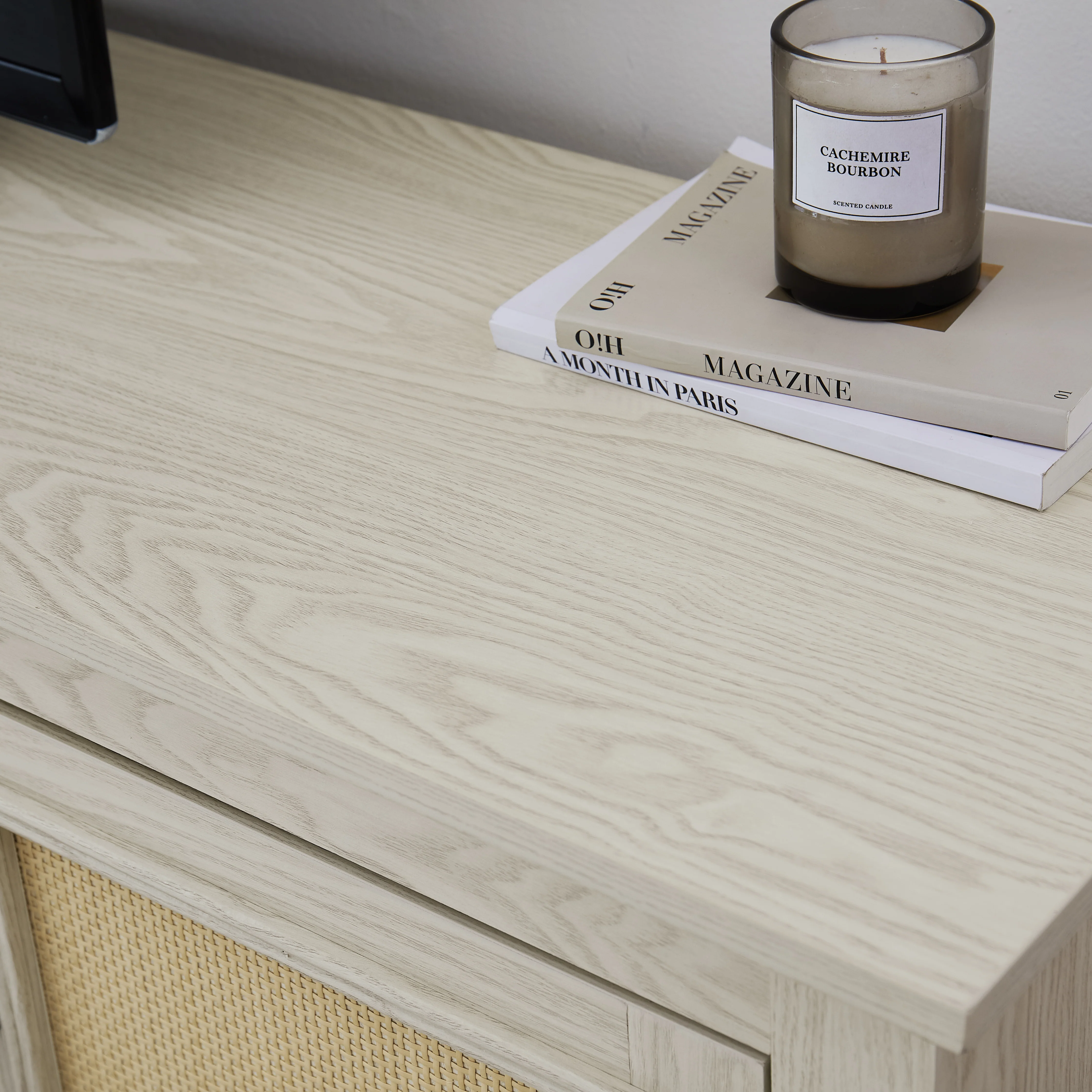 Farmhouse Rattan TV Stand - Image 9