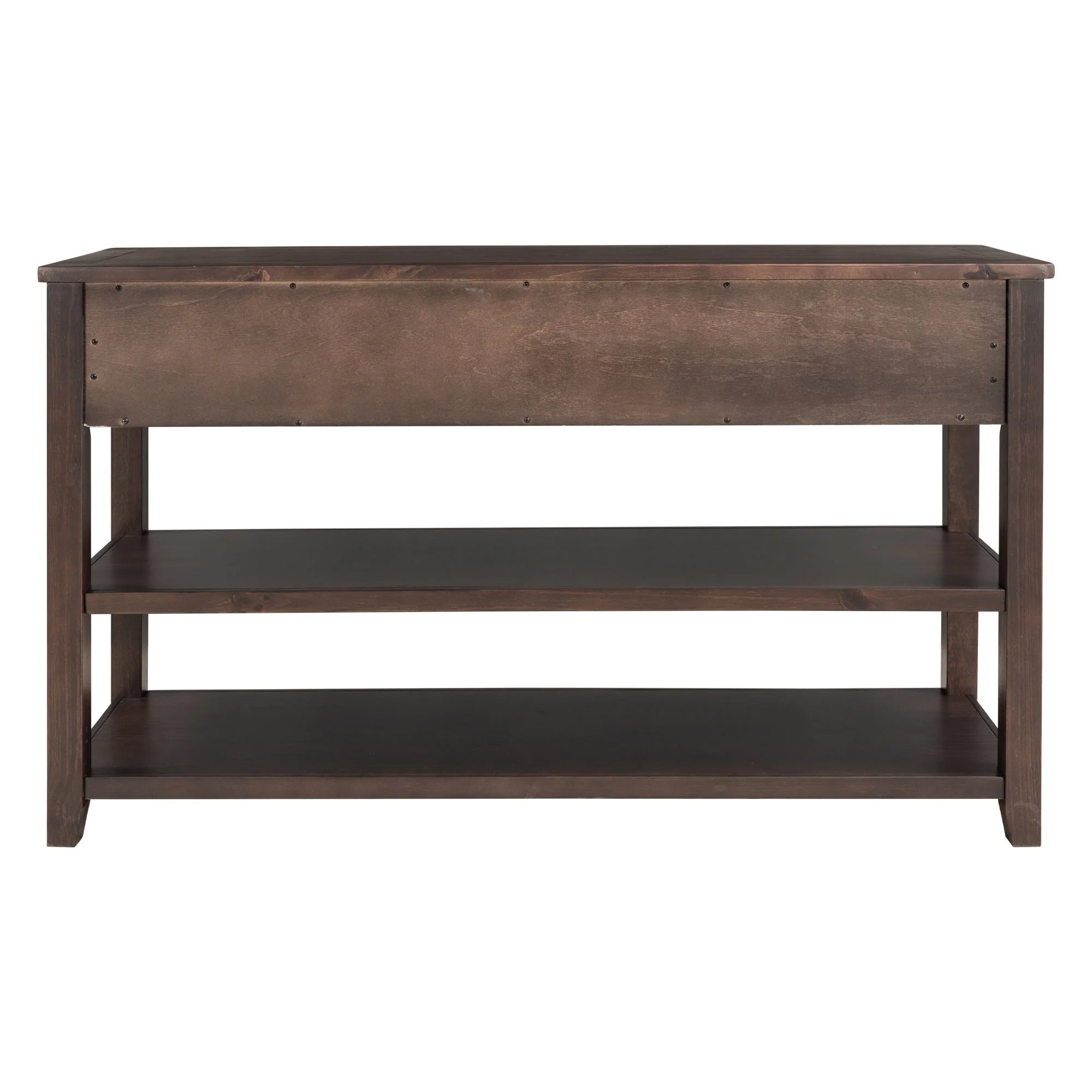 Finley 50'' Wood Console Table with 2 Open Shelves and 3 Storage Drawers - Image 3