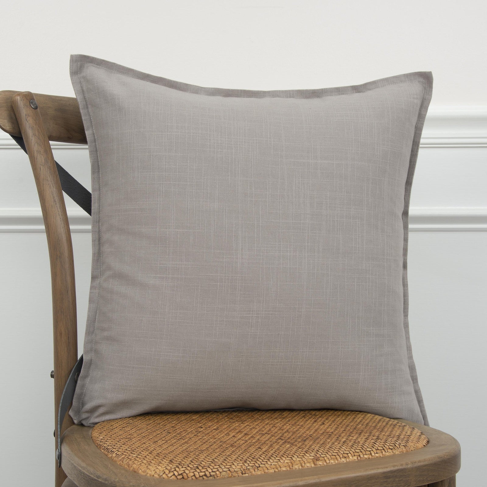 Flanged Cotton Solid Decorative Throw Pillow - Image 13