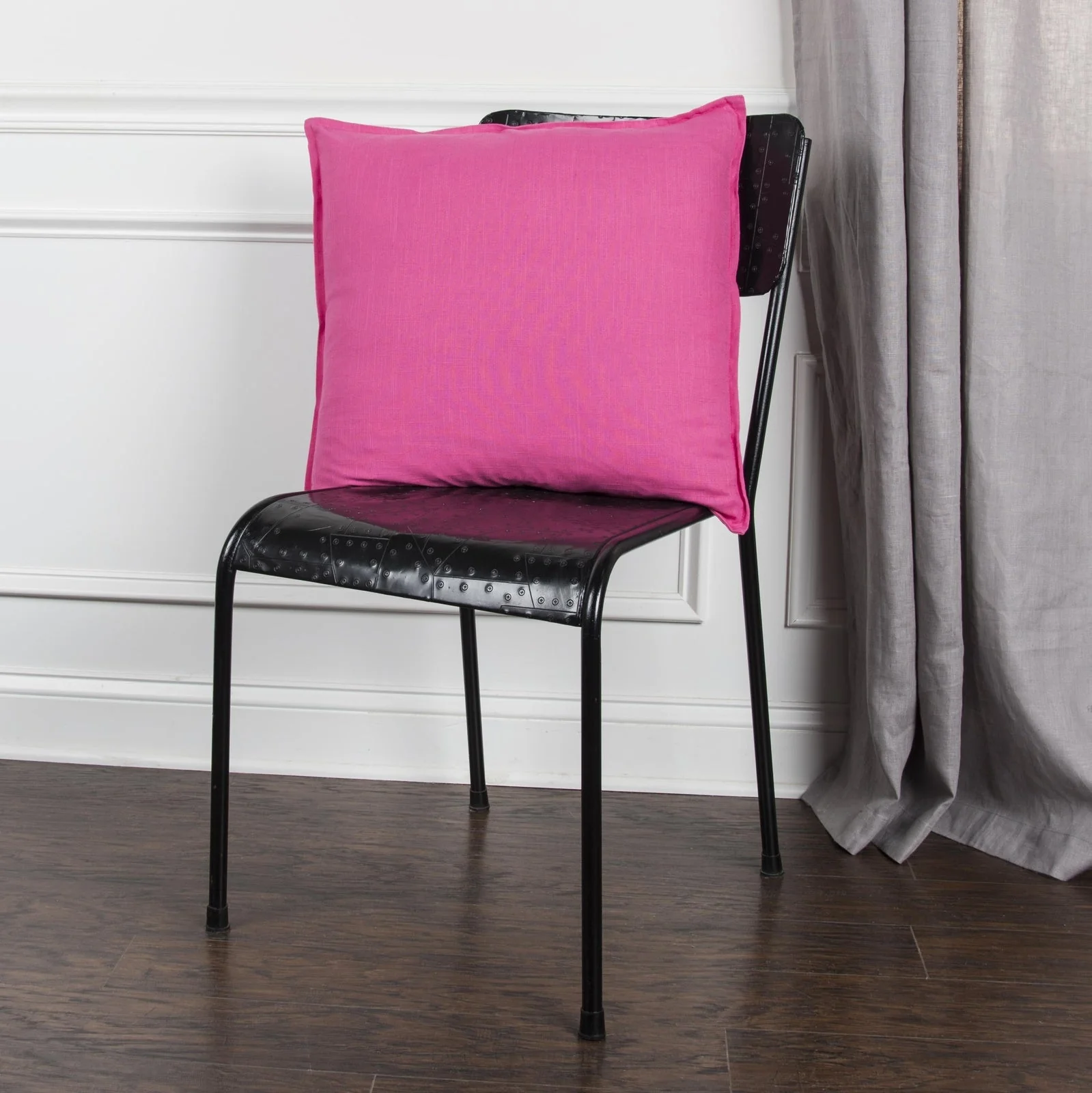 Flanged Cotton Solid Decorative Throw Pillow - Image 16