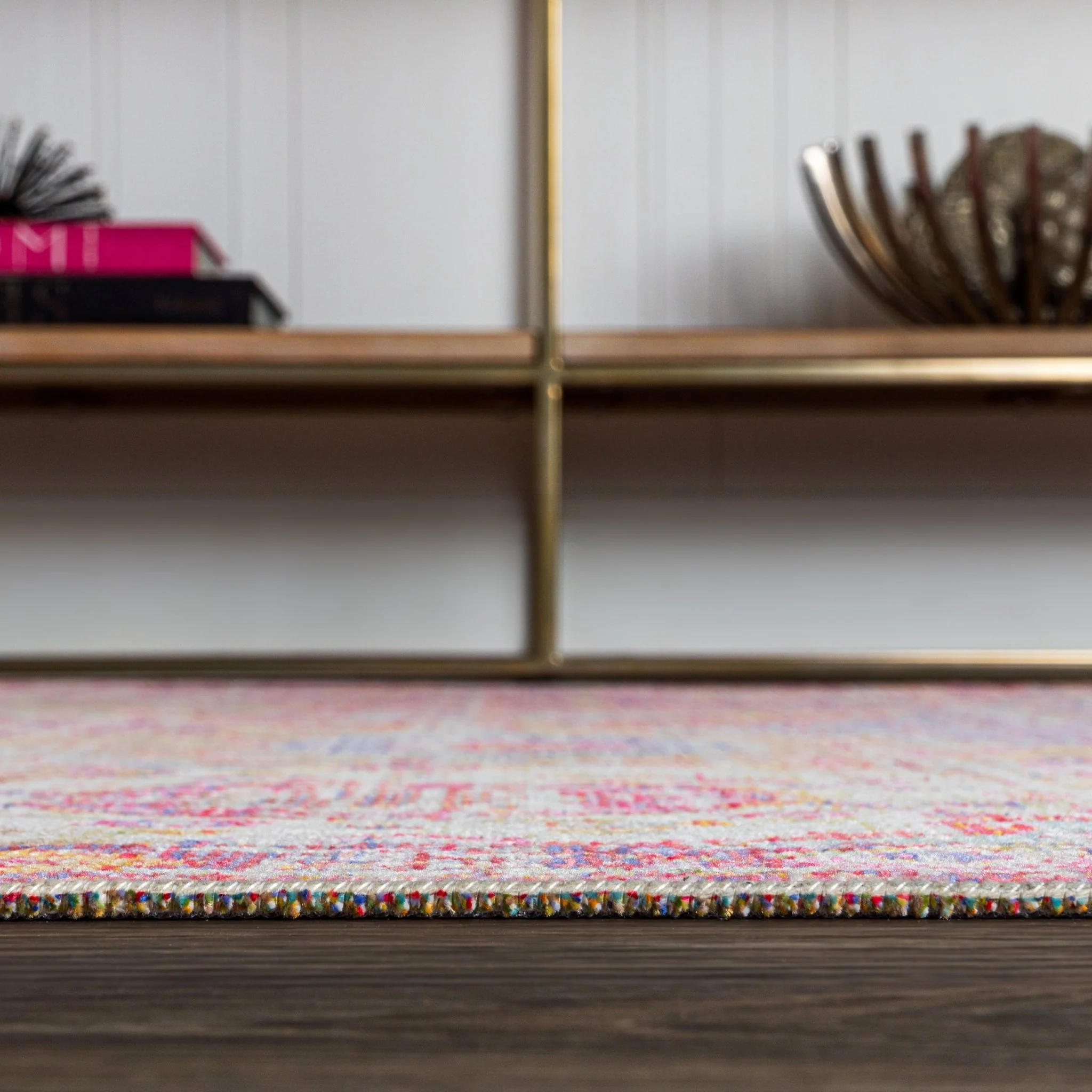 Flori Bohemian Medallion Deep Fuchsia Area Rug - Image 6
