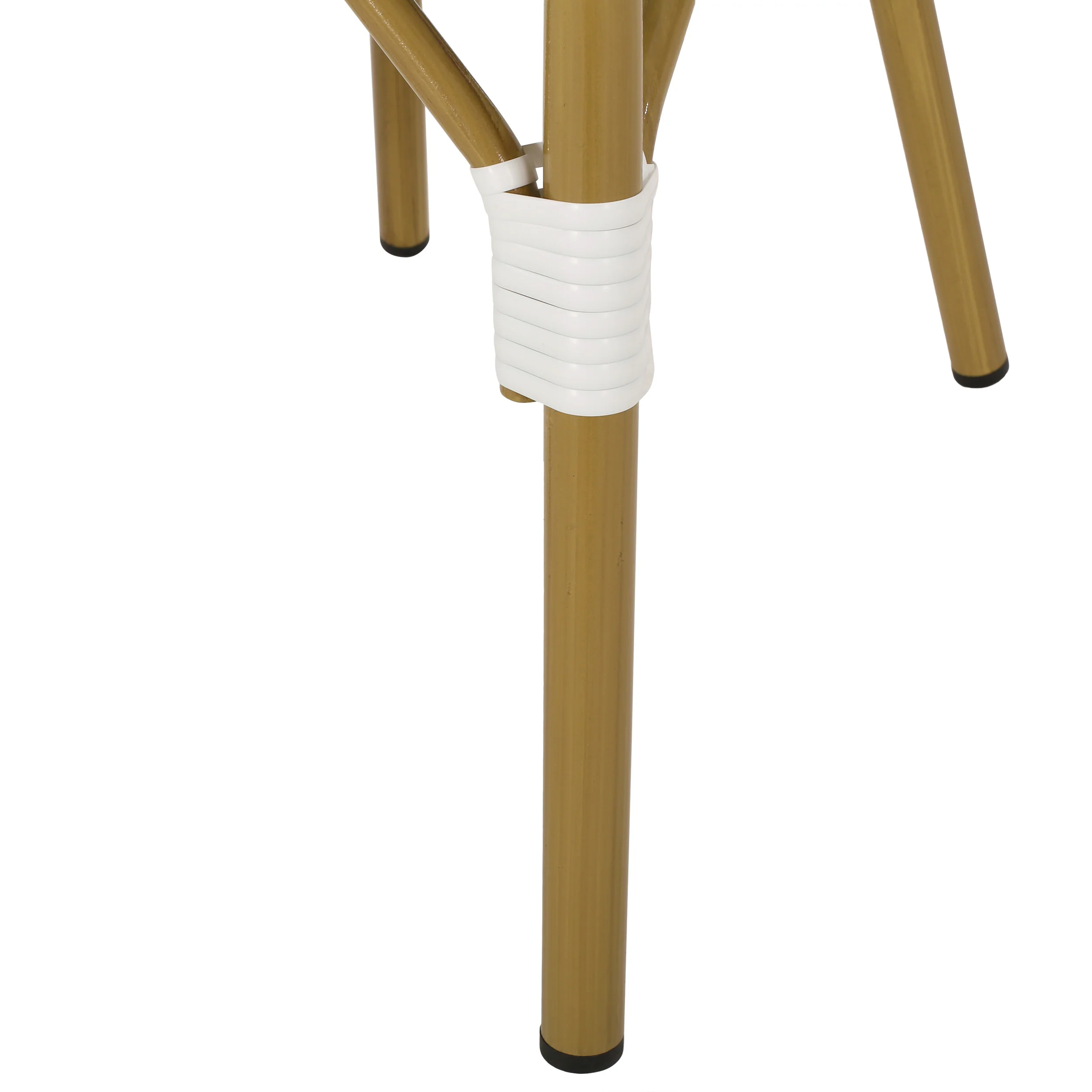 French Bistro Outdoor Dining Chairs, Set of 2 Blue & White - Image 12