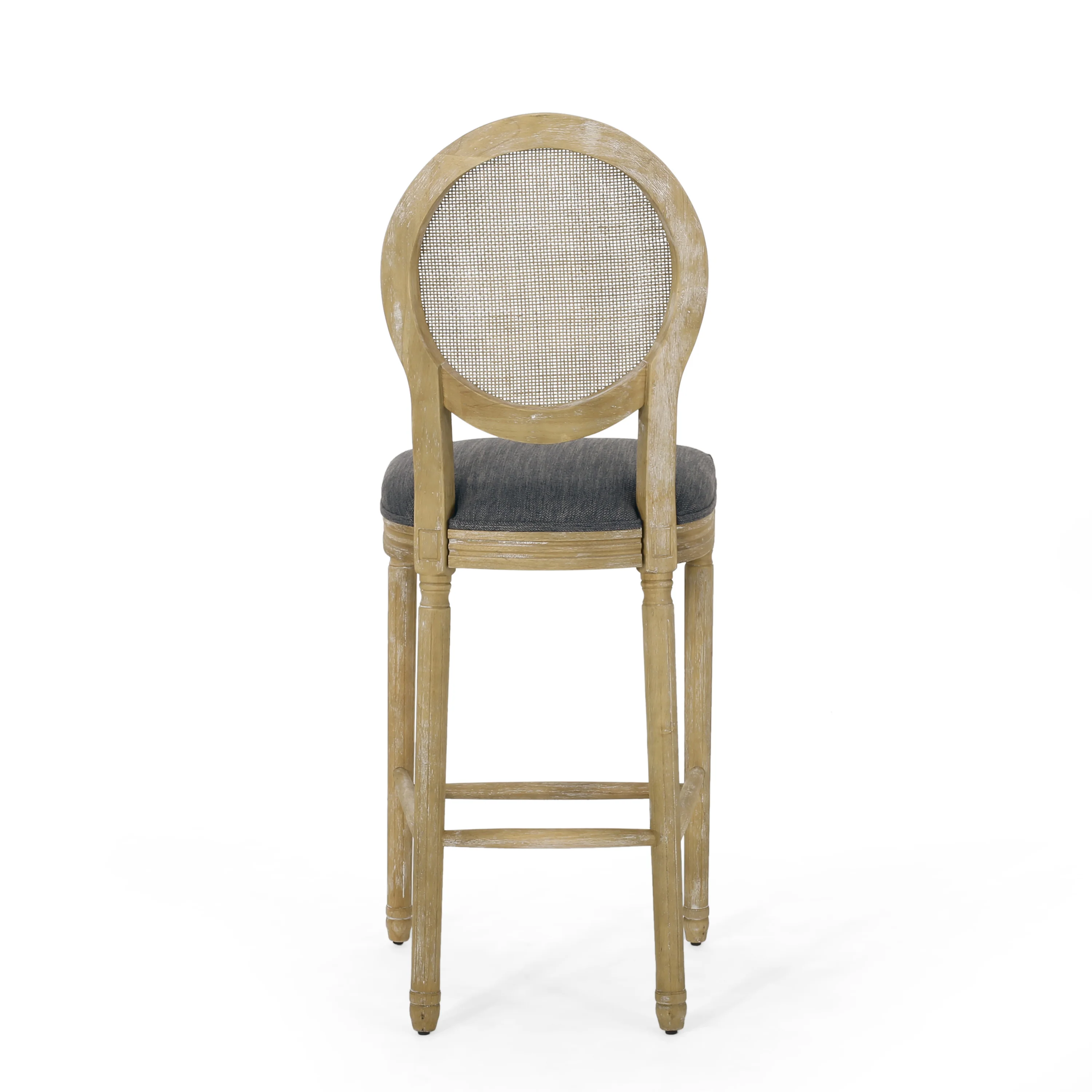 French Country Cane Bar Stool, Set of 2 - Image 10