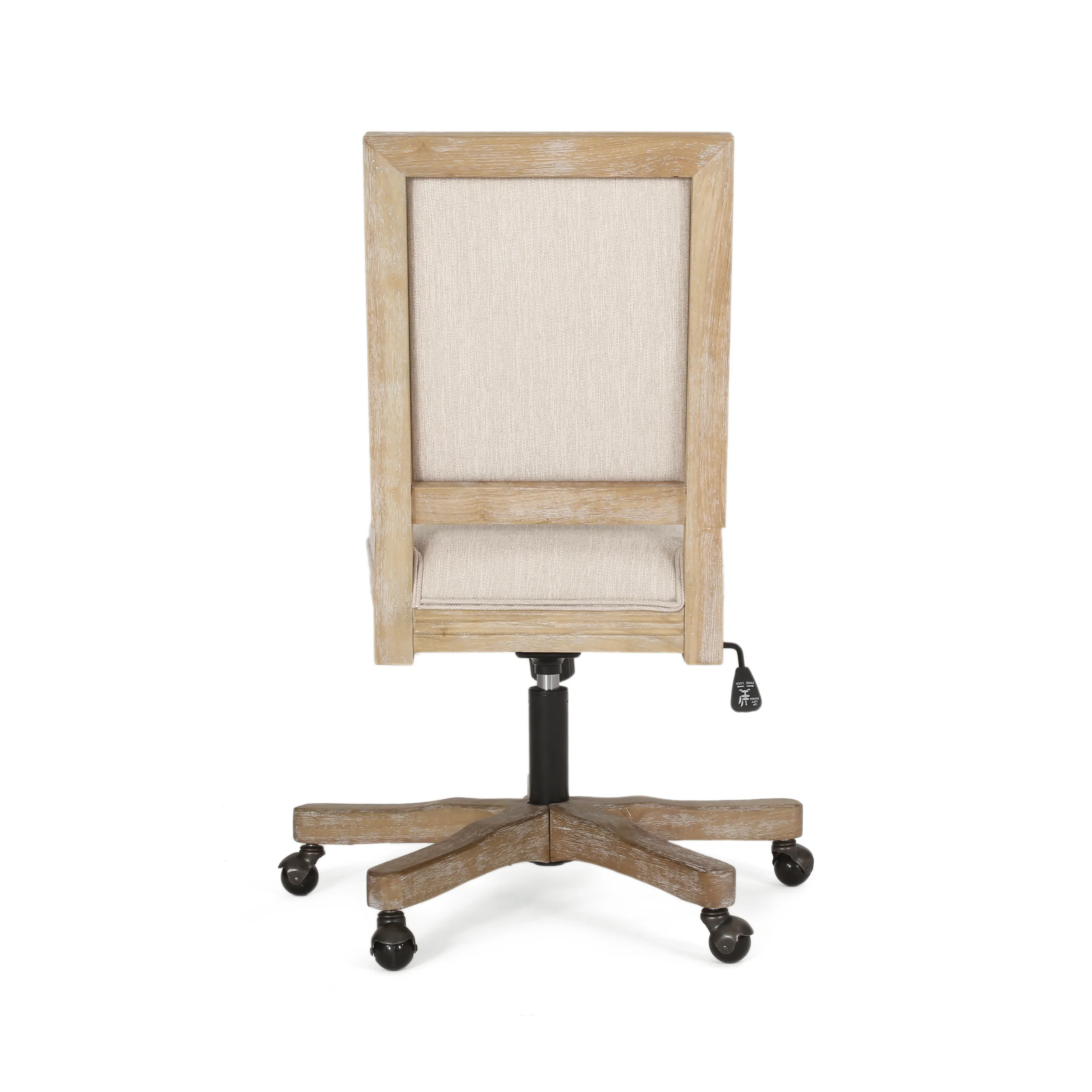 French Country Square Back Swivel & Lift Office Chair - Image 12