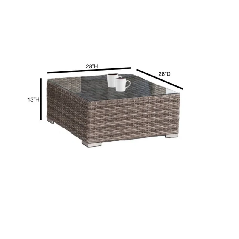 Fully Assembled 2-Person Wicker Seating Set with Cushions - Image 5