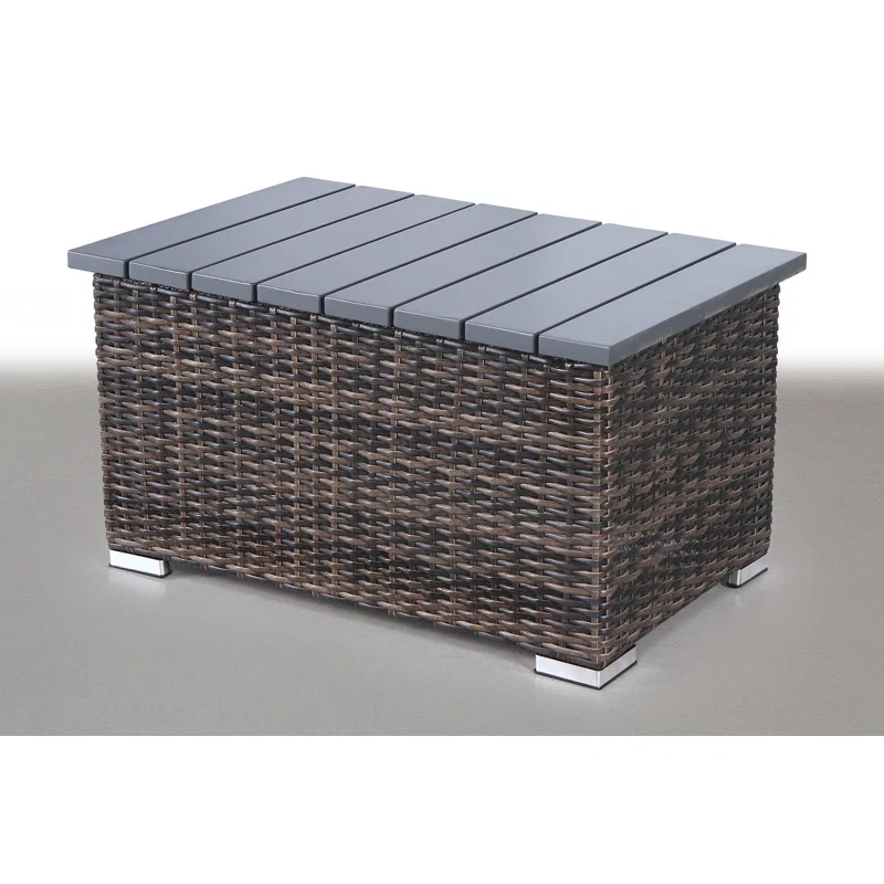 Fully Assembled 7-Person HDPE Wicker Seating Group with Cushions - Image 7
