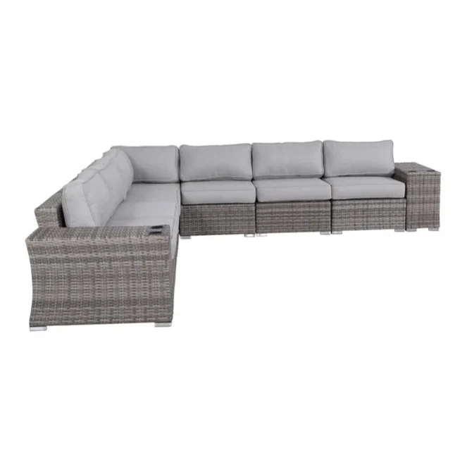 Fully Assembled Outdoor Wicker Patio Sofa