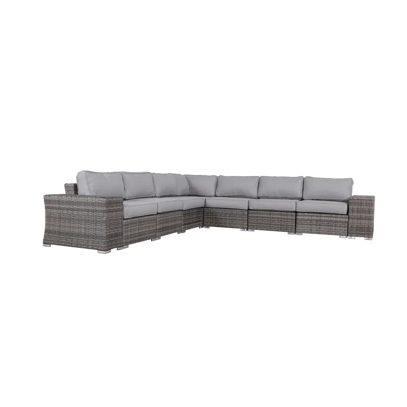 Fully Assembled Outdoor Wicker Patio Sofa - Image 3