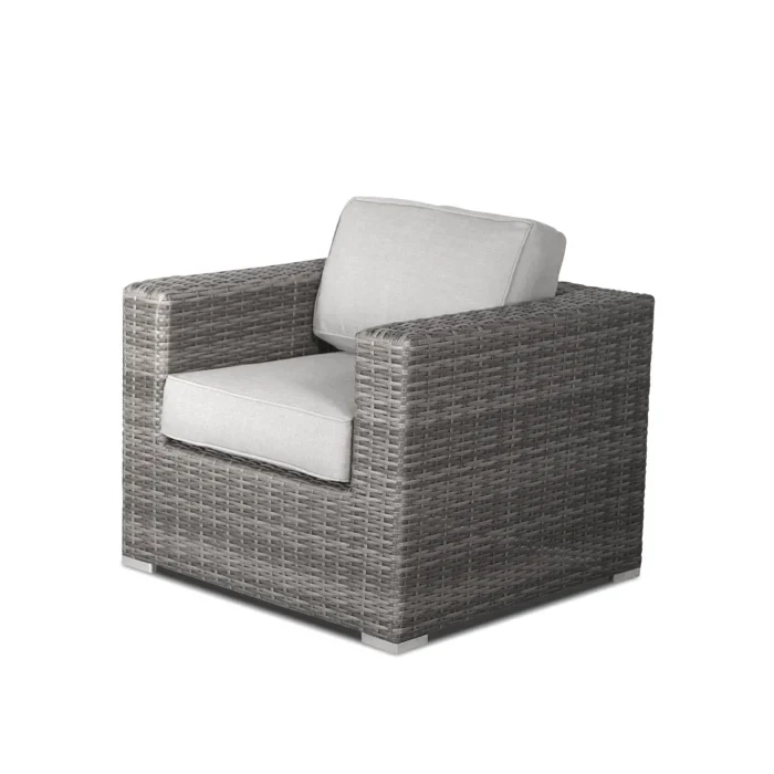 Modern All-Weather Wicker Outdoor Accent Chairs, 3-Piece Set - Image 6