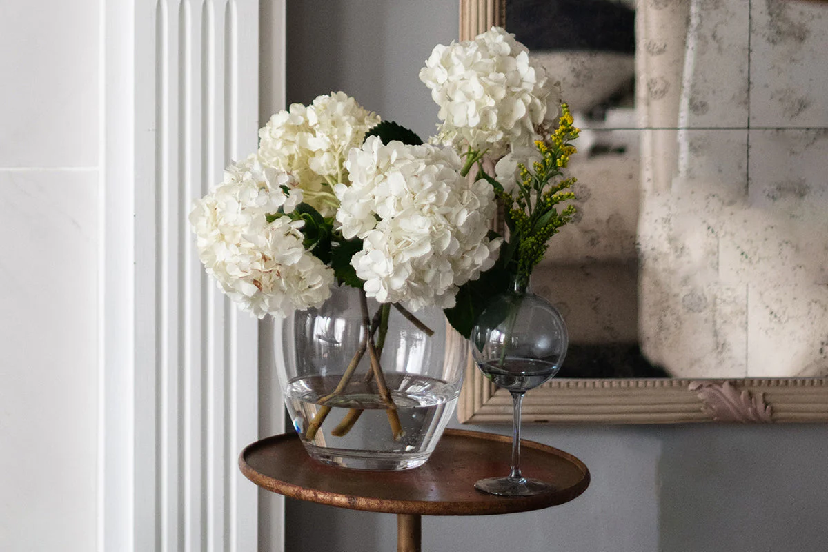 Glass Amphora Flower Vase, Clear - Image 12