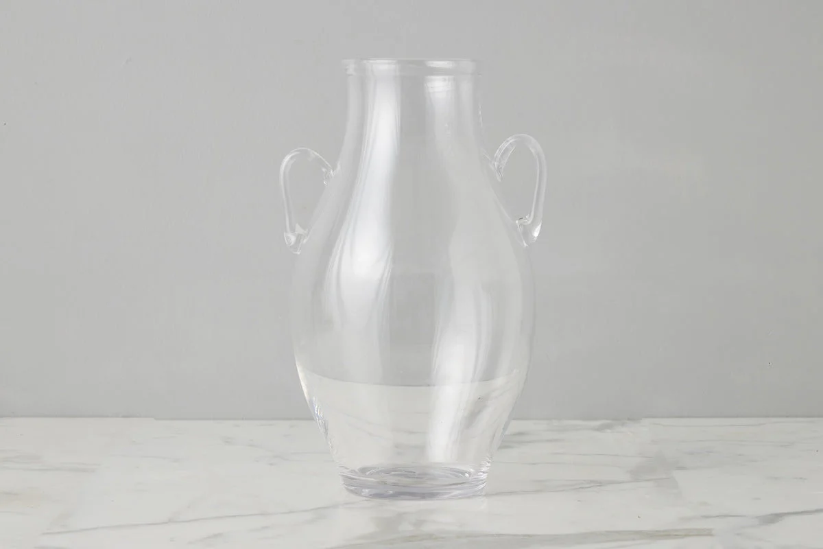 Glass Amphora Flower Vase, Clear - Image 13