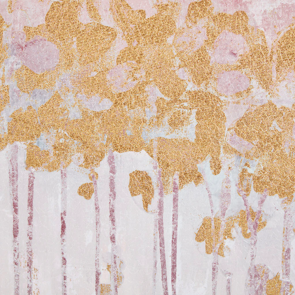 Gold Foil Abstract 3-piece Canvas Wall Art Set - Image 2
