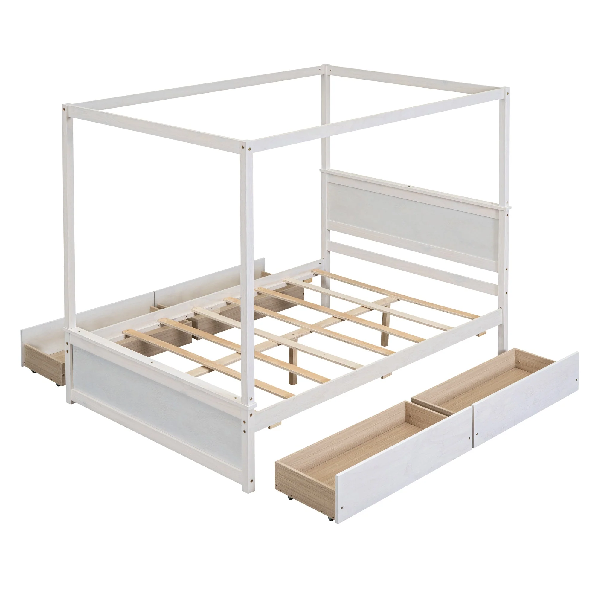 Grant Canopy Bed with Four Drawers - Image 36
