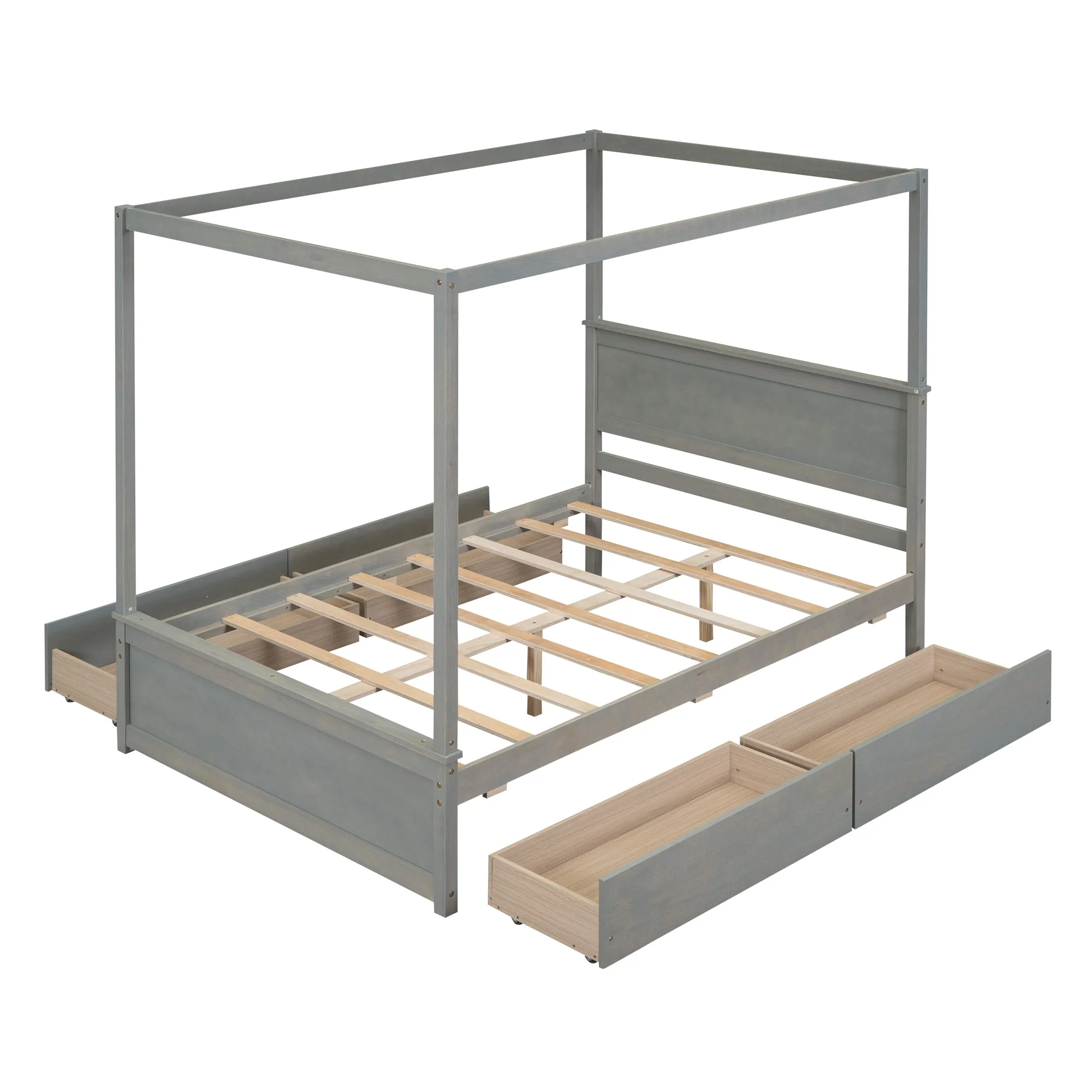 Grant Canopy Bed with Four Drawers - Image 42