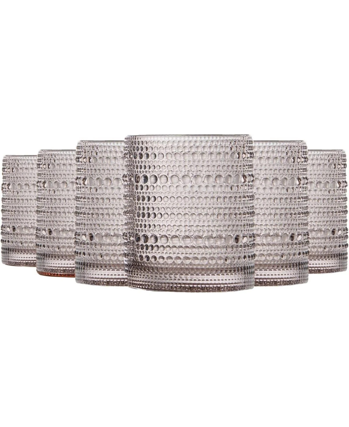 Grey Beaded Tumblers Set of 6