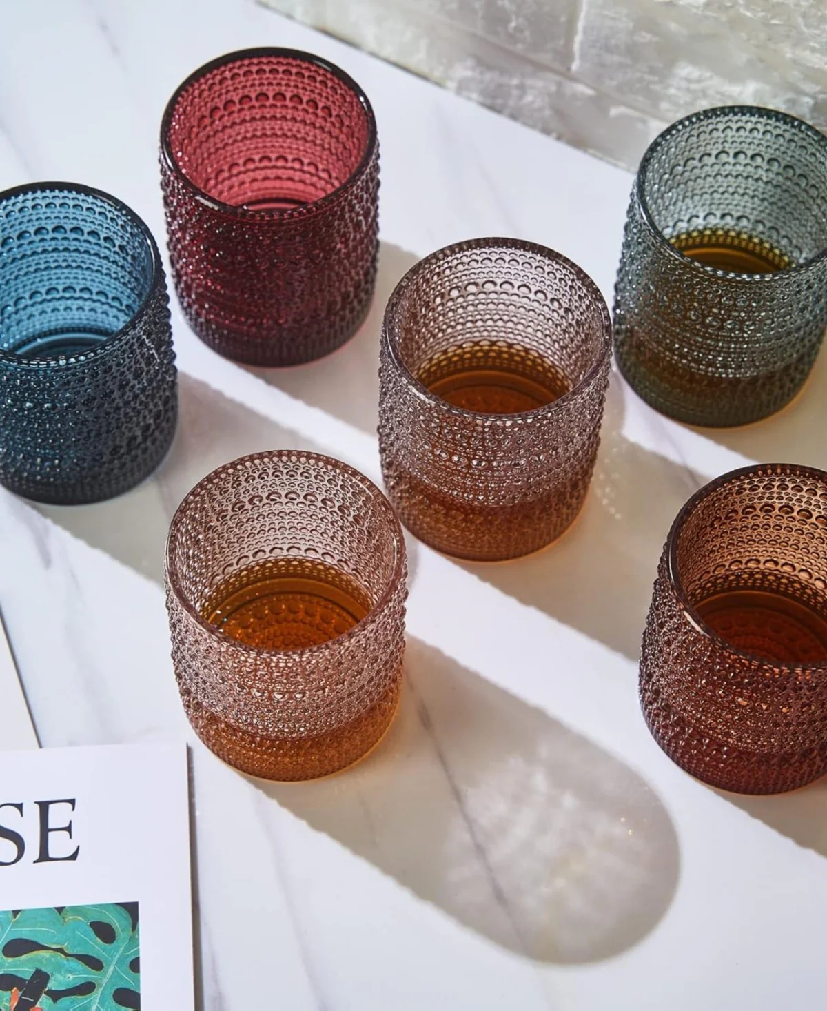Grey Beaded Tumblers Set of 6 - Image 3