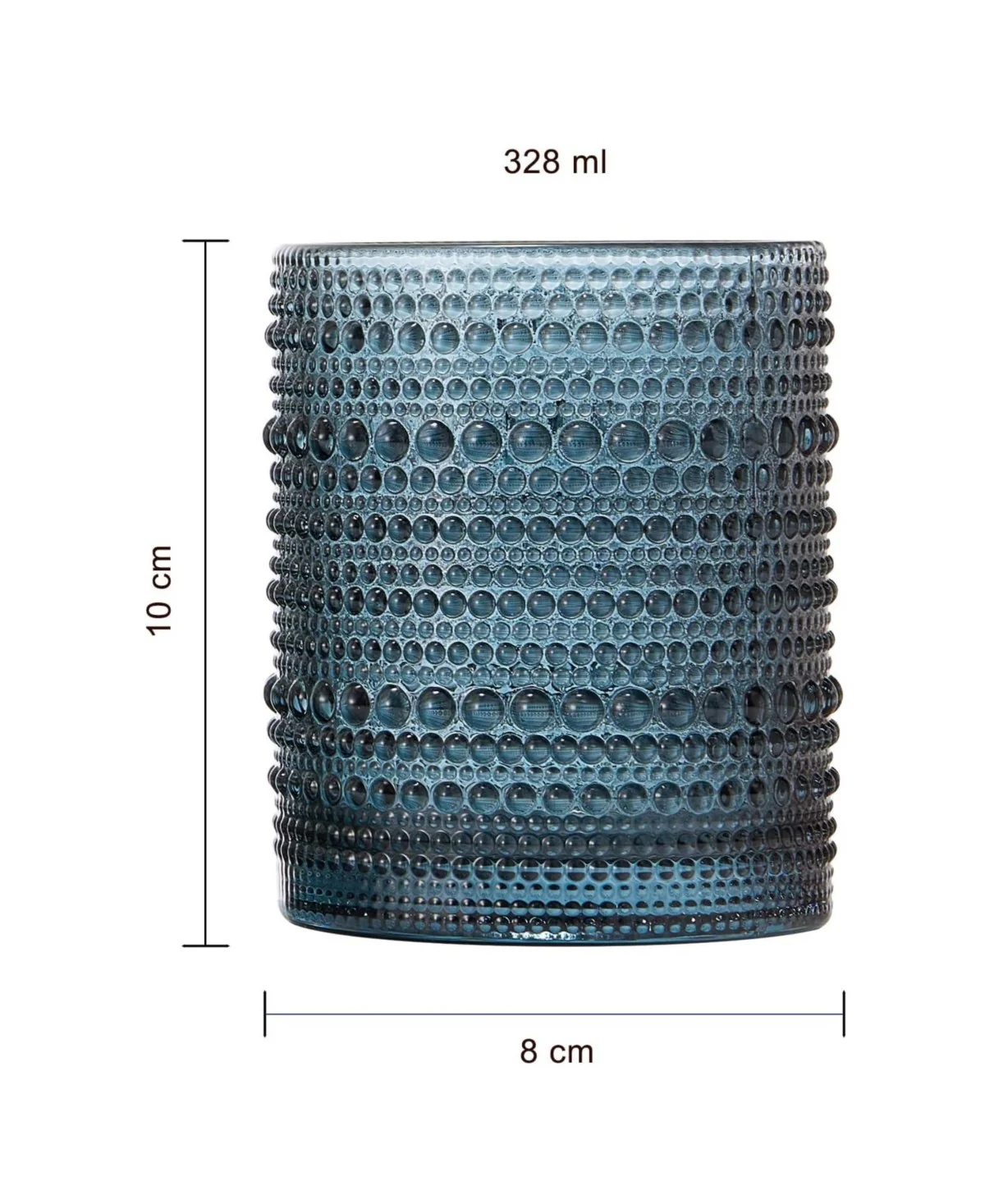 Grey Beaded Tumblers Set of 6 - Image 4