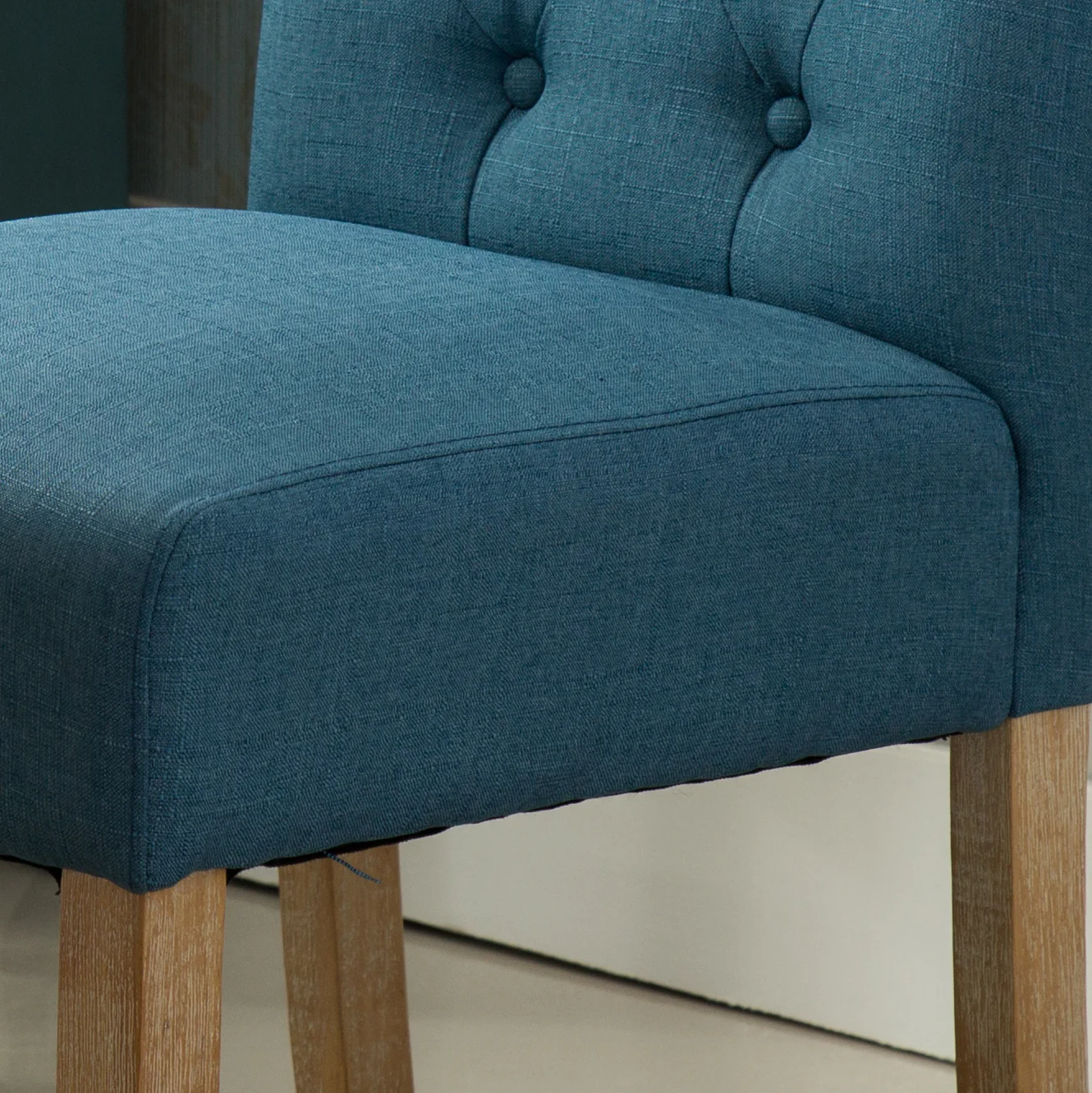 Hazel Solid Wood Button Tufted Upholstered Parsons Dining Chair, Set of 2 - Image 17
