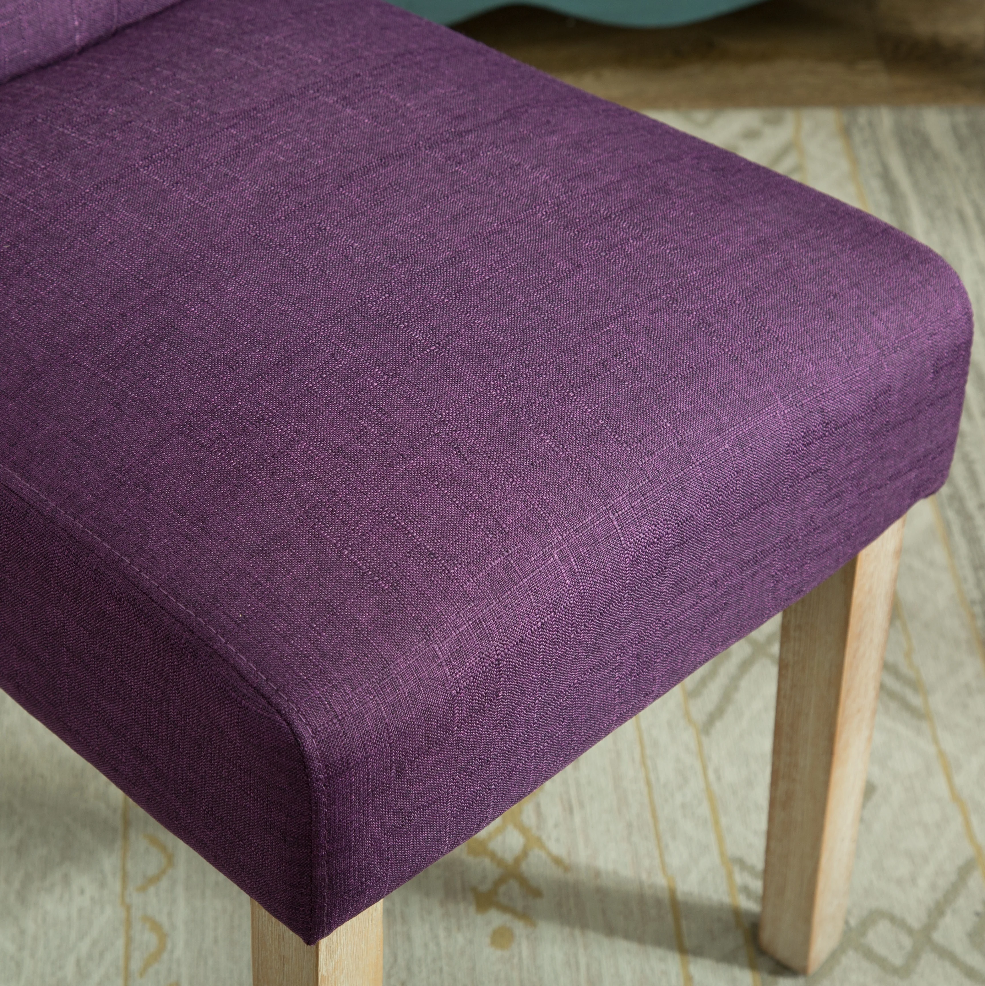Hazel Solid Wood Button Tufted Upholstered Parsons Dining Chair, Set of 2 - Image 25